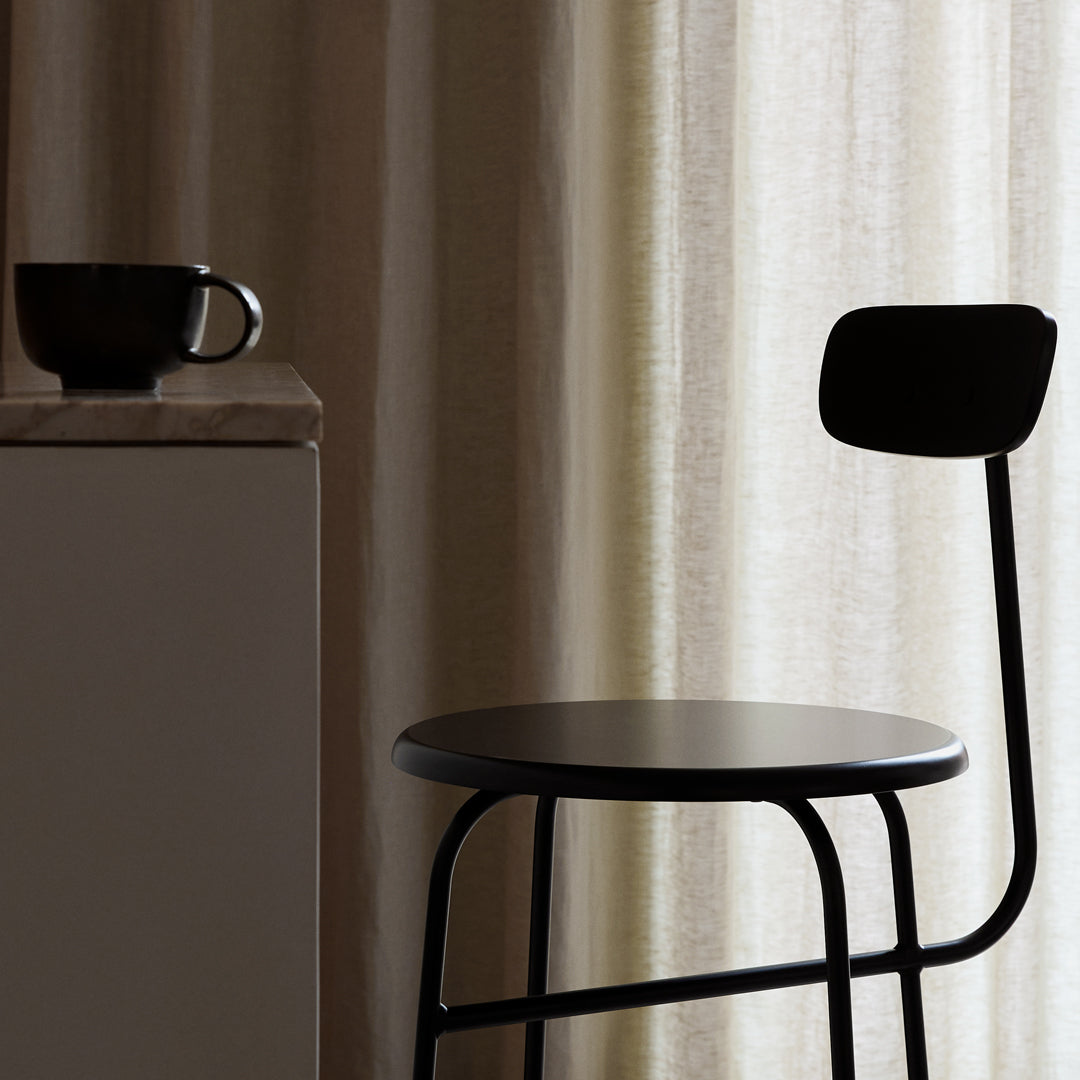 Afteroom Modern Counter Stool - Minimalist Design Bar Stool for Kitchen Island, Breakfast Nook & Dining Room - Height-Adjustable & Comfortable Seating