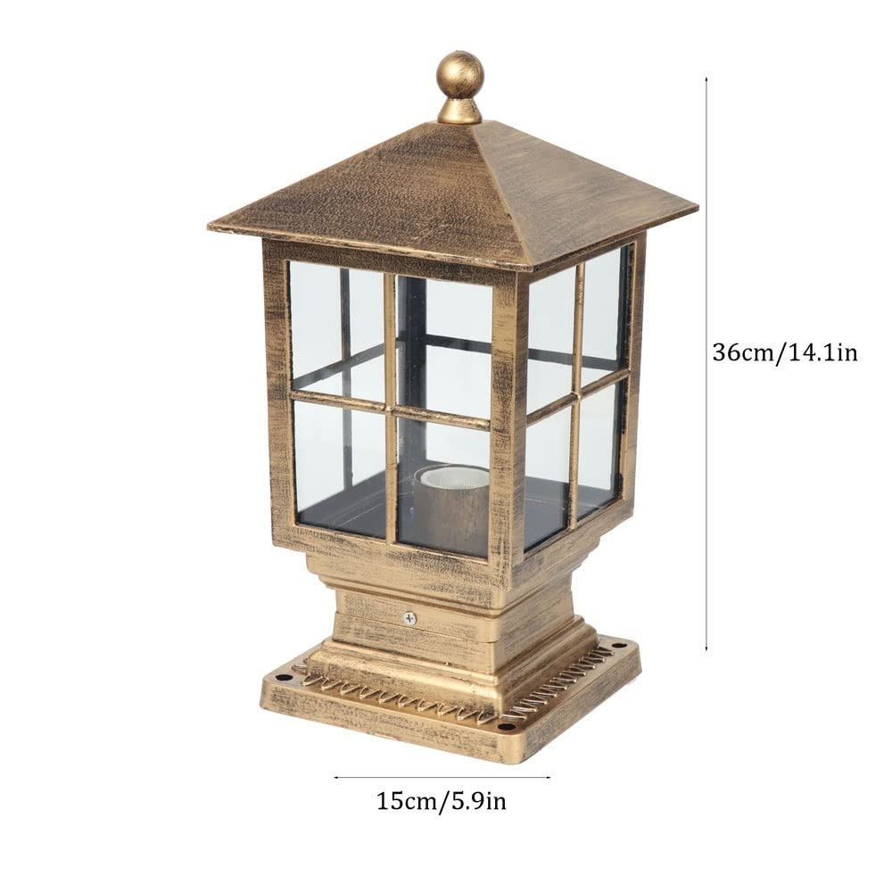 Waterproof Outdoor Post Light Fixture - Durable Courtyard & Garden Lighting for Villa, Porch, Pathway - Energy Saving LED Lamp for Home, Community & Landscape Decoration (Weatherproof & Dustproof) - Perfect for Patio, Driveway & Backyard Illumination