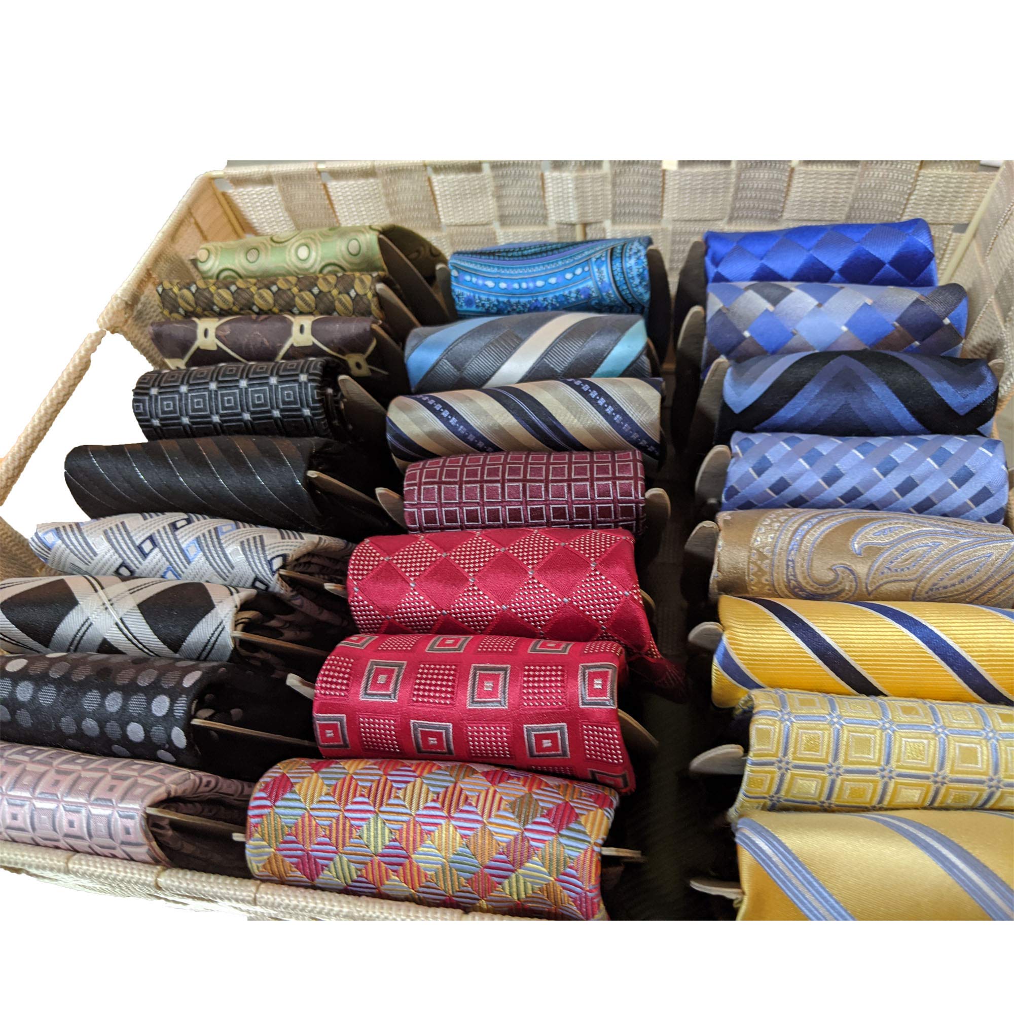 20-Pack Ribbon Storage Tie Spools - Organizer for Crafting, Sewing & Gift Wrapping - Perfect for Ribbon, Twine, Lace & Yarn Organization in Craft Rooms & DIY Workspaces