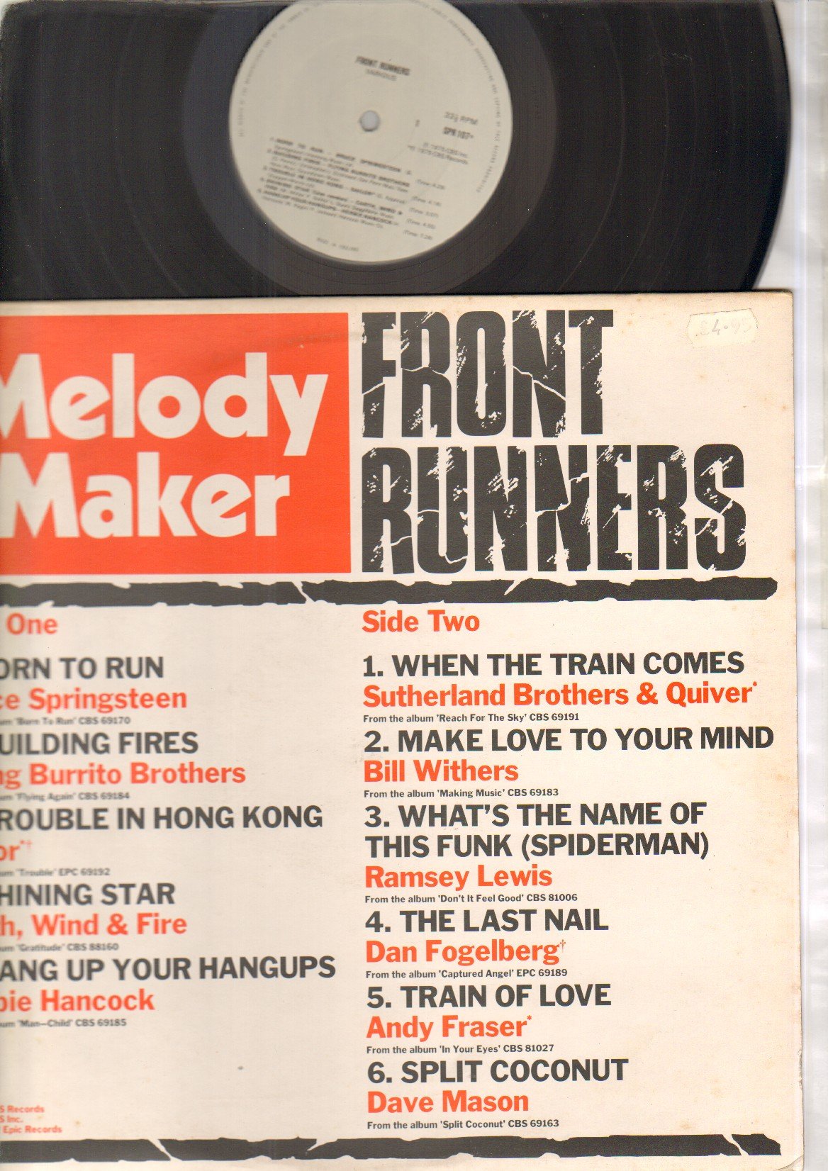 Melody Maker Front Runners LP Vinyl Record - Classic Rock Music Album for Collectors & Audiophiles - Perfect for Home Listening, Gifts & Vinyl Collections