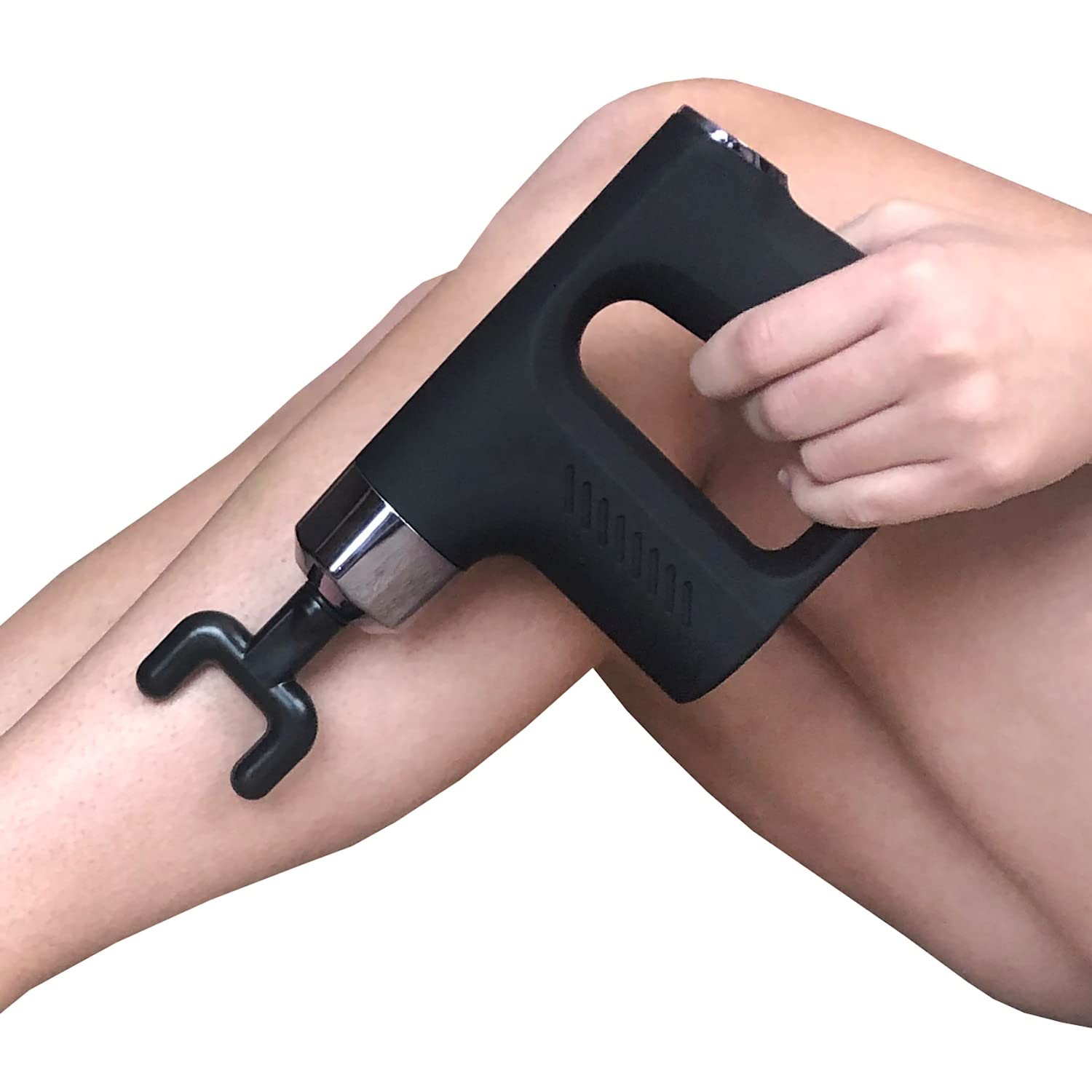 NV-07021 Compact Power Percussion Massager - Portable Deep Tissue Muscle Relief for Back, Neck & Shoulders - Perfect for Home, Office & Travel Use (Black)