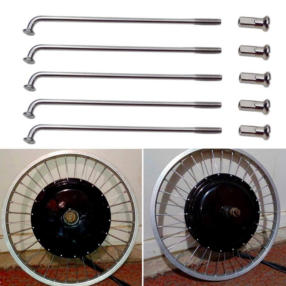36Pcs 12G Stainless Steel Spokes for Electric Bicycle & E-Bike (60-305mm, 130mm) - Durable Wheel Tire Replacement Parts for Mountain, Road & Commuter Bikes - Perfect for DIY Repairs & Maintenance