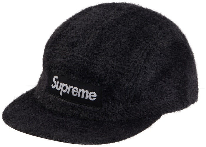 Supreme Faux Fur Camp Cap - Black Winter Beanie for Men & Women | Stylish Streetwear Hat for Cold Weather & Outdoor Activities