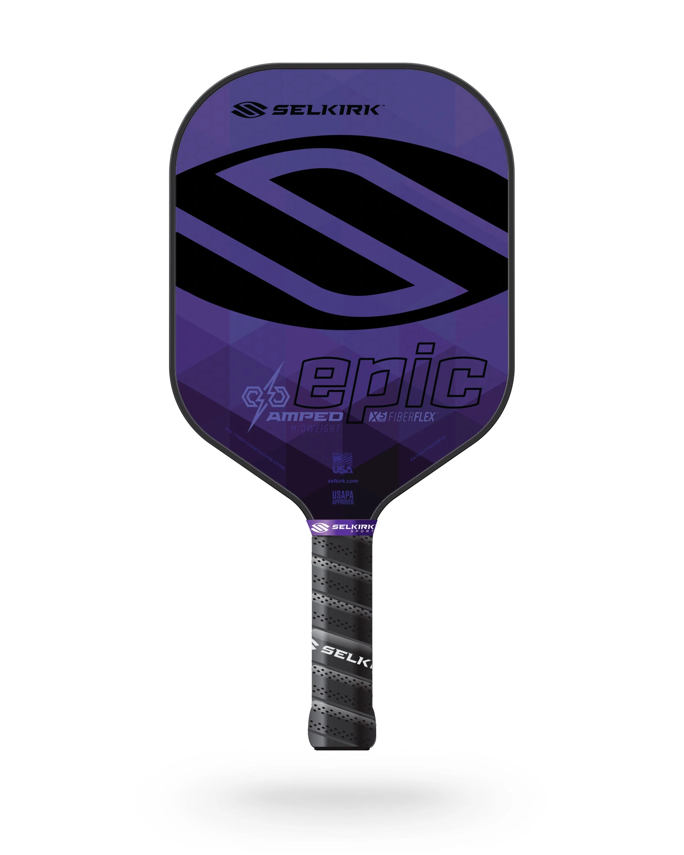 Selkirk Amped Epic Pickleball Paddle - Premium Carbon Fiber Paddle for Competitive Play | Perfect for Outdoor & Indoor Court Games, Tournaments & Recreational Play