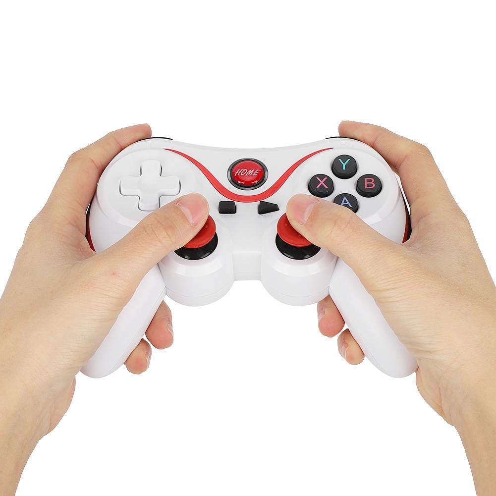ASHATA Wireless Bluetooth Game Controller - Universal Gaming Joystick for Android, iOS, Windows 7/8/10, PS3, Smartphones & Tablets - Perfect for Mobile Gaming, PC Gaming & Console Gaming
