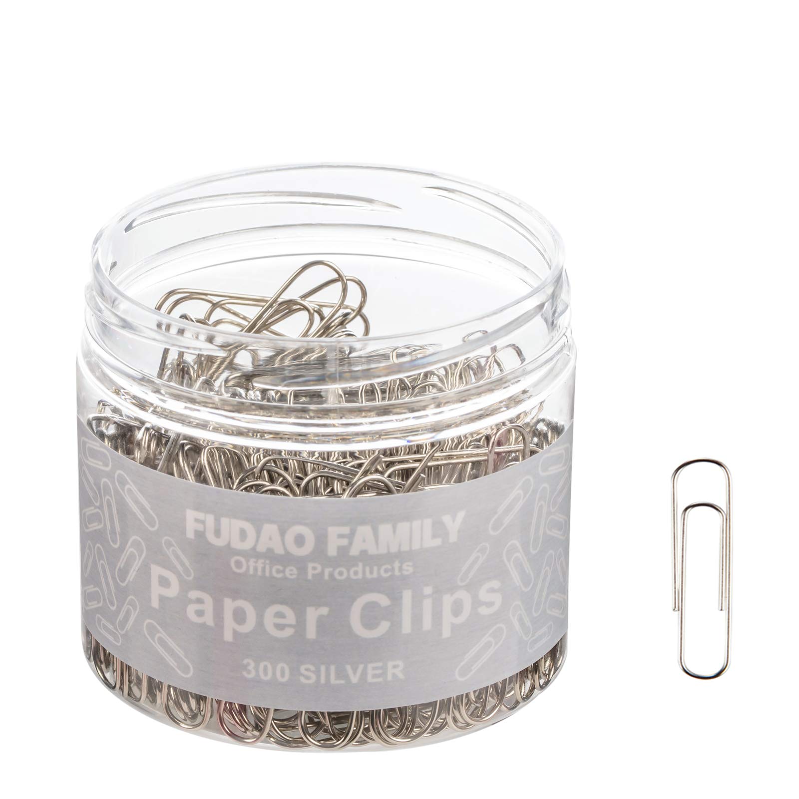 Small Silver Paper Clips 1.1 Inch - 300 Count Bulk Office Supplies for Organizing Documents, Notes & Files - Perfect for School, Office & Home Use