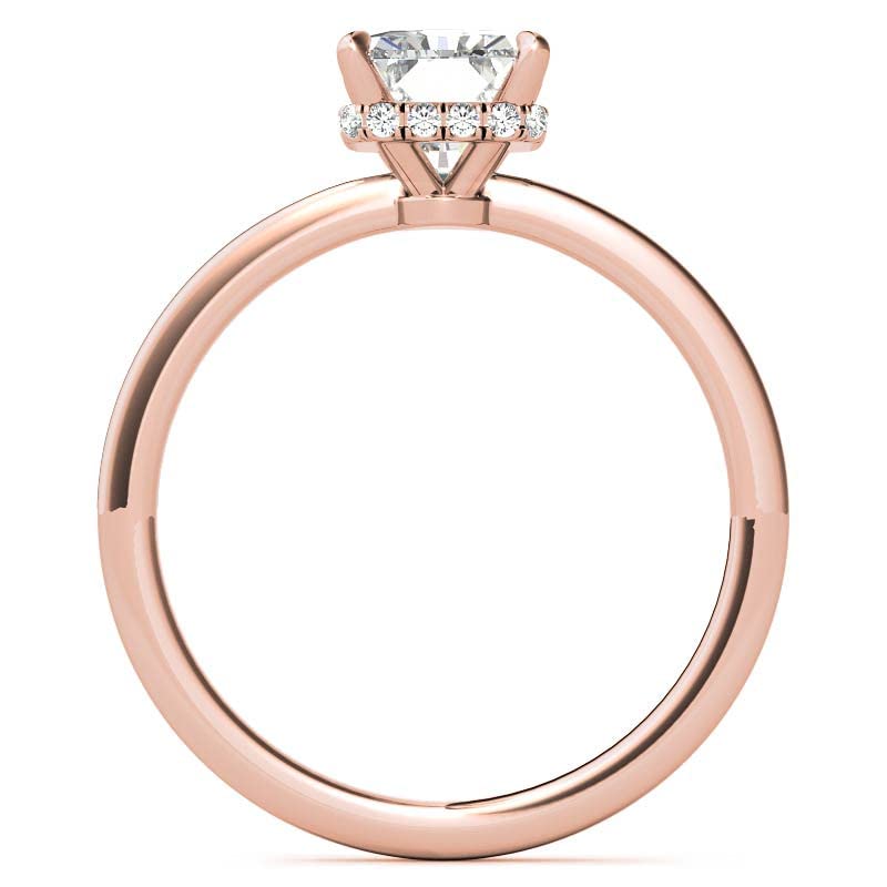 10K Solid Rose Gold Handmade Engagement Ring - 3 CT Radiant Cut Moissanite Diamond Solitaire Wedding Band Set for Women, Her Proposal Ring | Perfect for Bridal Jewelry, Anniversary Gifts & Special Occasions