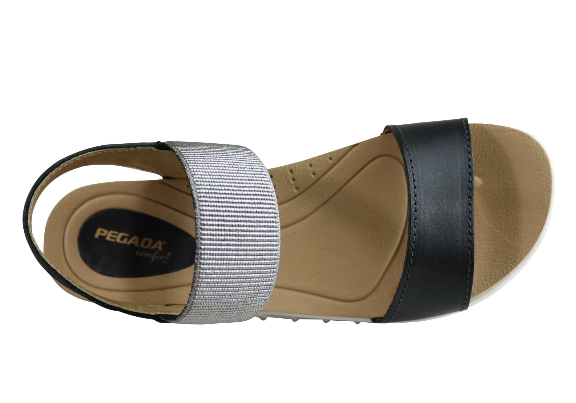 Pegada Rosie Women's Comfort Cushioned Leather Sandals - Handmade in Brazil - Perfect for Beach, Vacation & Summer Outfits