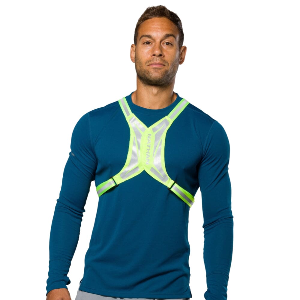 Nathan Hypernight Reflective Vest Lite - High Visibility Safety Running Vest for Night Jogging, Cycling & Outdoor Activities | Lightweight & Breathable for Men & Women