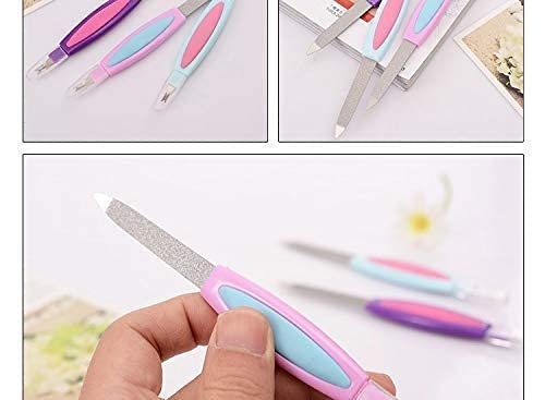 Professional MeeTo Nail Filer & Cuticle Cutter Set - 2 Pack Multifunctional Manicure Kit for Women | Perfect for Home Nail Care, Salon Use & Travel Grooming