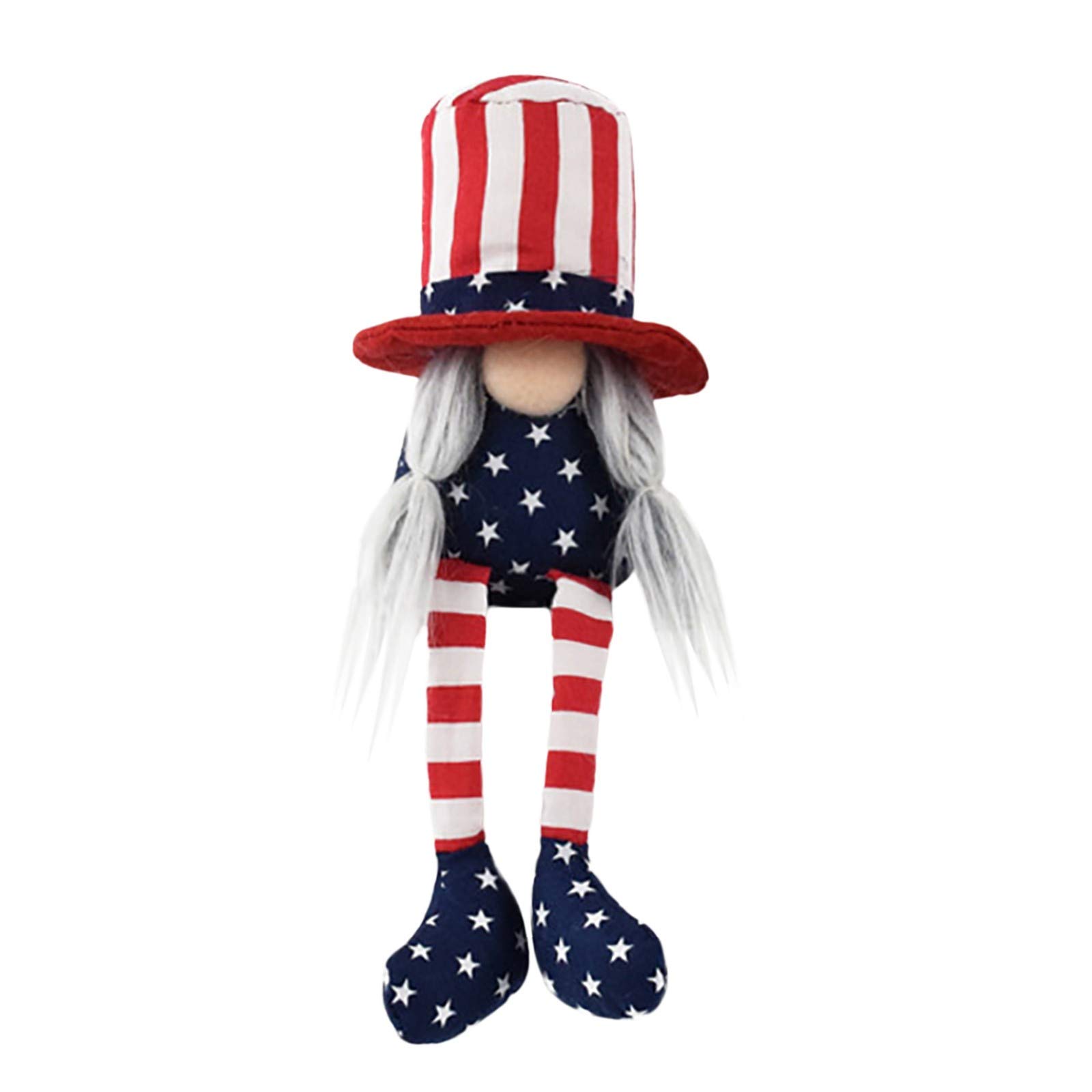 Charella Patriotic Gnome Plush - Election & 4th of July Decor, Cute Living Room & Desktop Decoration for Home, Office, Party | Perfect for Campaign Events, Independence Day Celebrations & Seasonal Home Decor