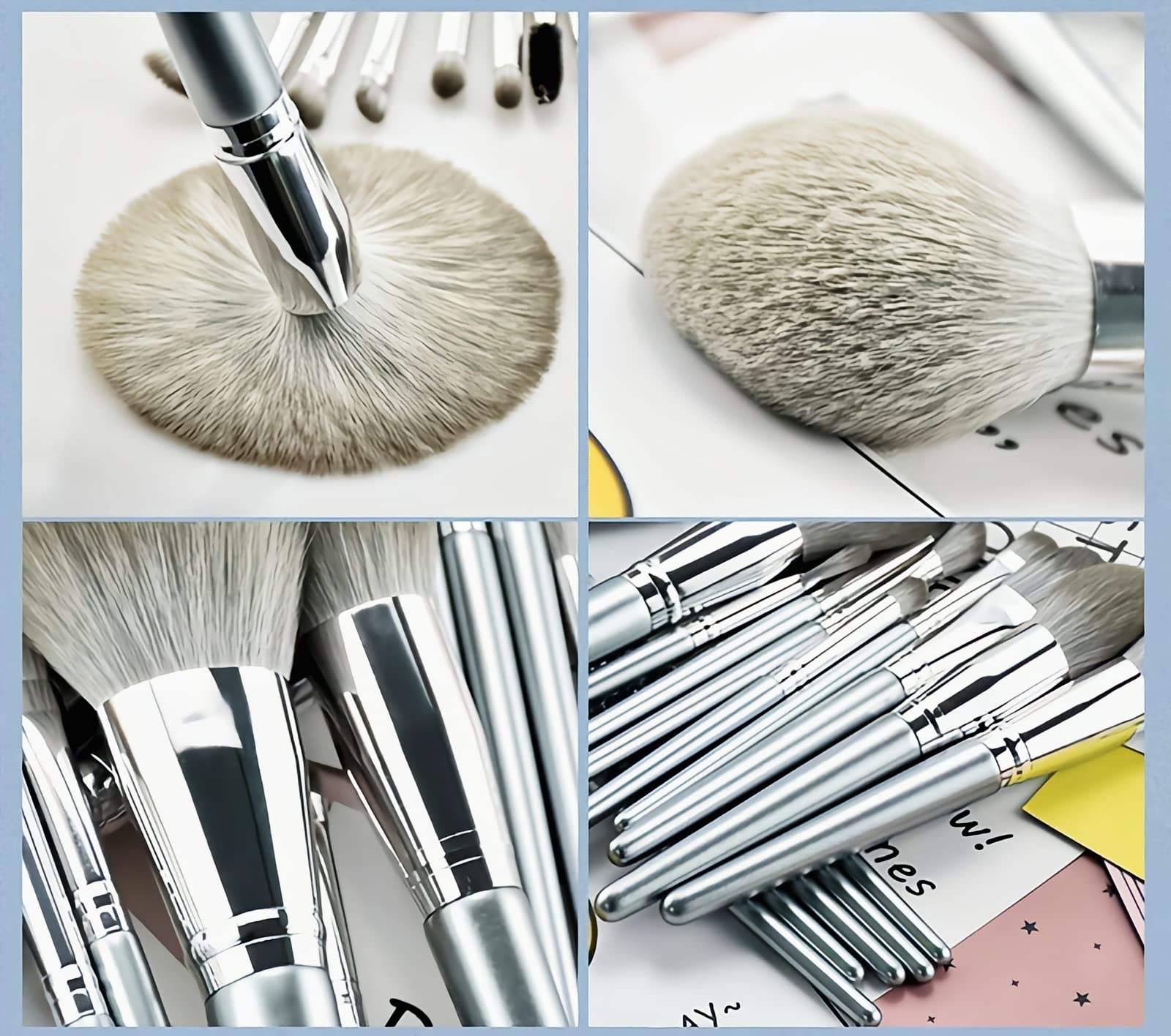 STUNHUB 14Pcs Professional Makeup Brush Set - Foundation, Powder, Blush & Eyeshadow Brushes with Concealer & PU Leather Bag - Perfect for Makeup Artists & Beauty Enthusiasts