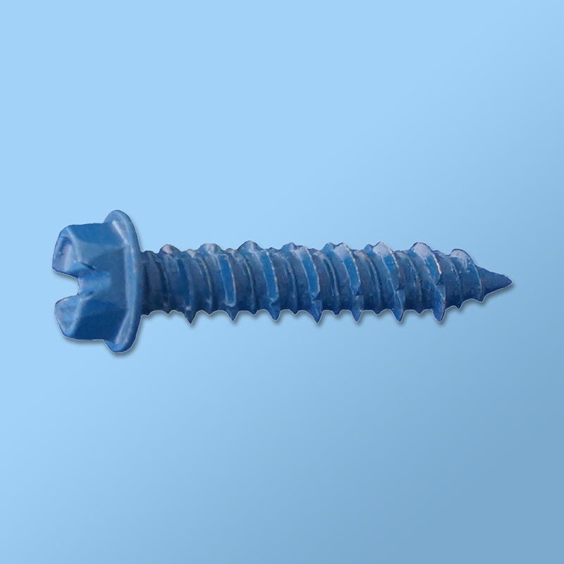 CON Concrete Screws with Hex Washer Head - 5/16 Hex Size, Blue Guard Coating for Superior Corrosion Resistance - Perfect for Concrete, Brick, and Masonry Projects