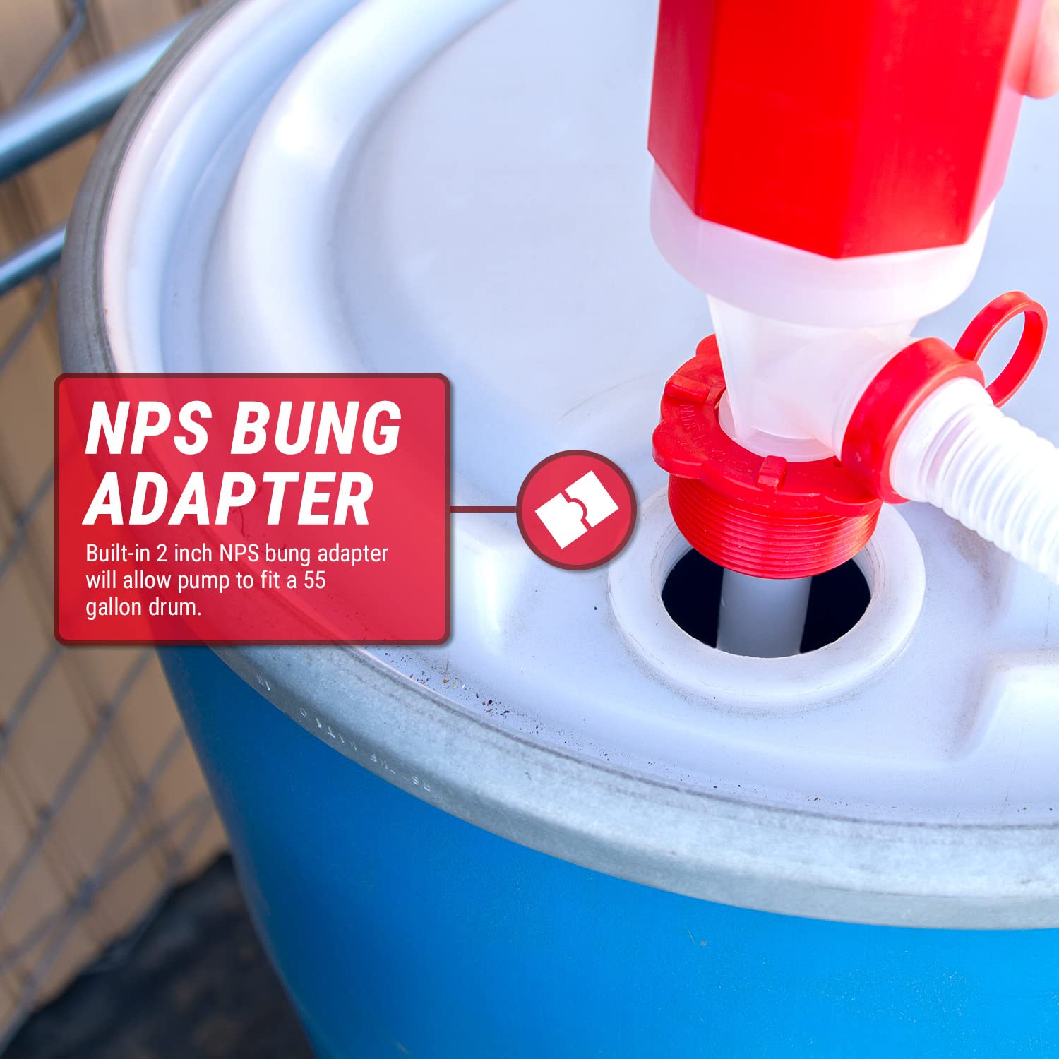 BPA-Free 55-Gallon Drum Pump - Heavy Duty Emergency Water Transfer & Siphon Kit (24 Pumps) | Food Grade Safe for Drinking Water | Perfect for Disaster Preparedness, Camping & Off-Grid Living