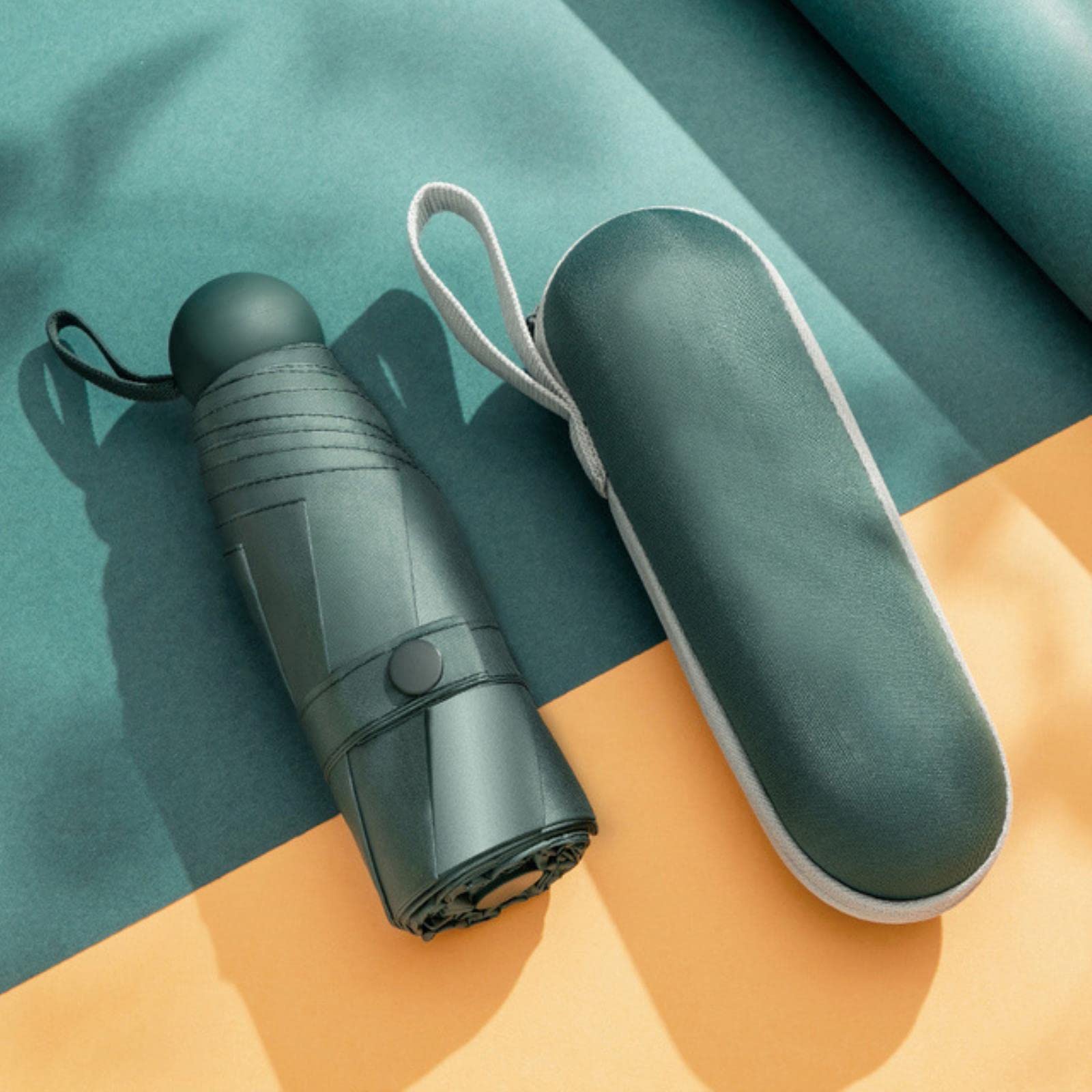 Compact Mini Pocket Umbrella for Men & Women - Ultralight Travel Umbrella with UV Protection, Windproof & Waterproof Folding Umbrella - Perfect for Commuting, Travel, and Outdoor Activities