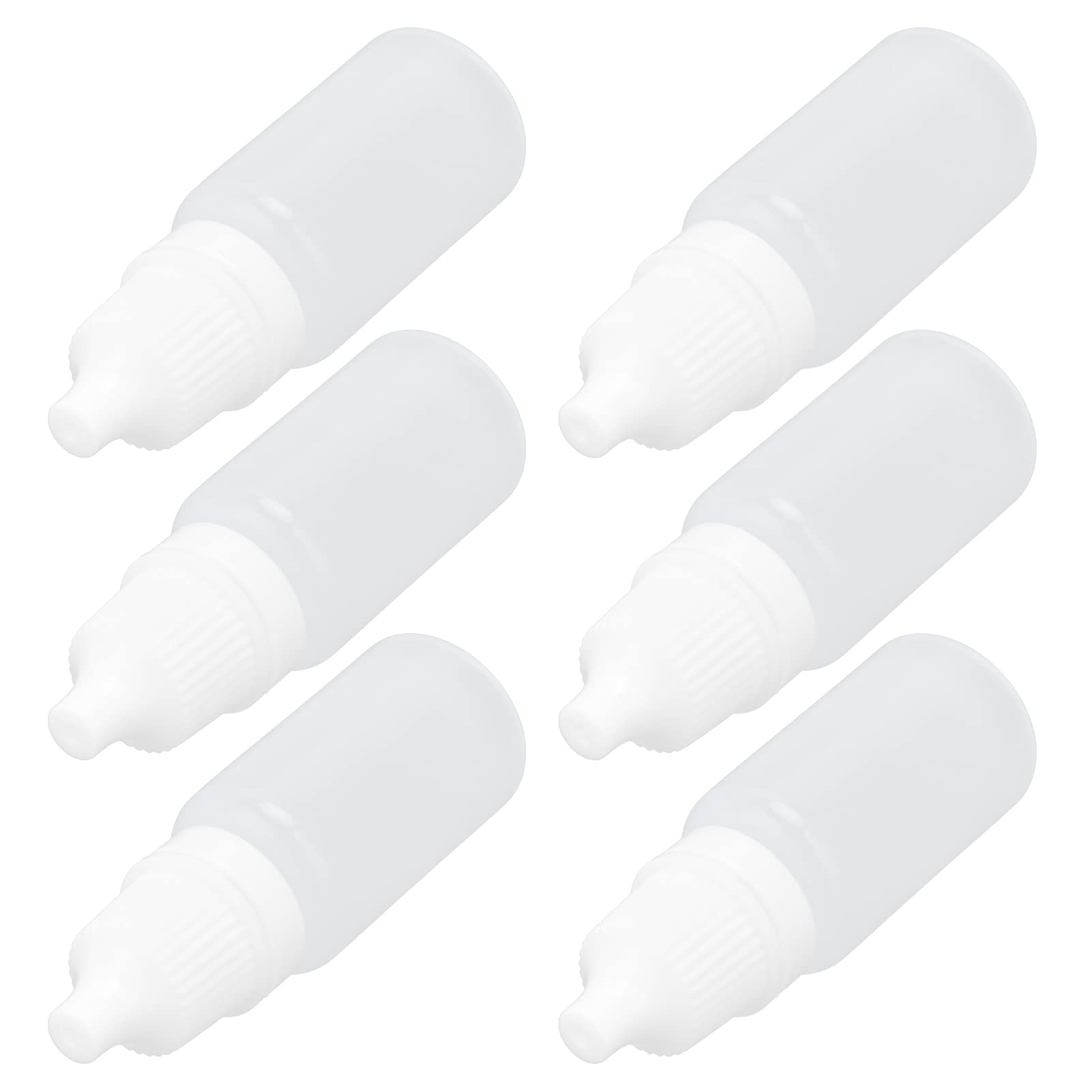 50Pcs 10ml Empty Eyedrop Bottles - Squeezable Plastic Eye Dropper Containers with Plugs for DIY Essential Oils, Travel & Refillable Liquid Storage | Perfect for Makeup, Contact Lens Solution & Skincare