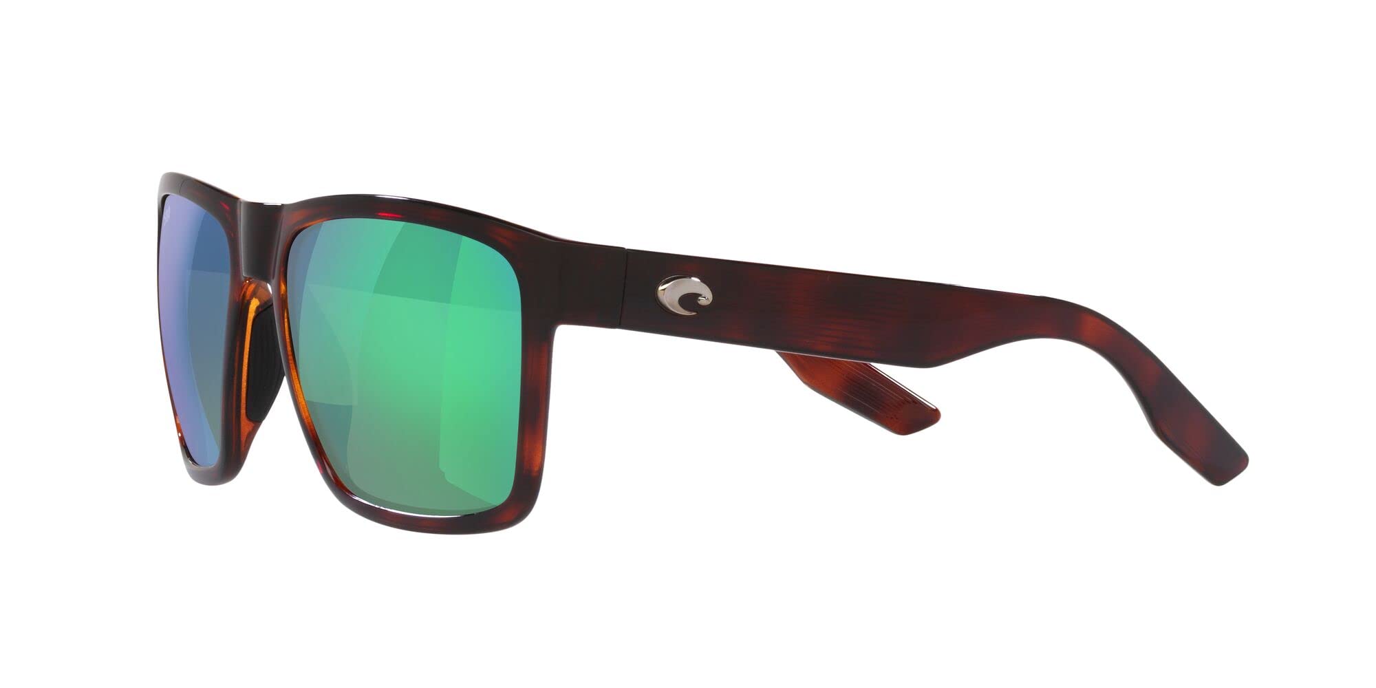 Costa Men's Sunglasses - Matte Black Frame with Blue Mirror Lenses, 59MM UV Protection - Perfect for Driving, Beach & Outdoor Activities