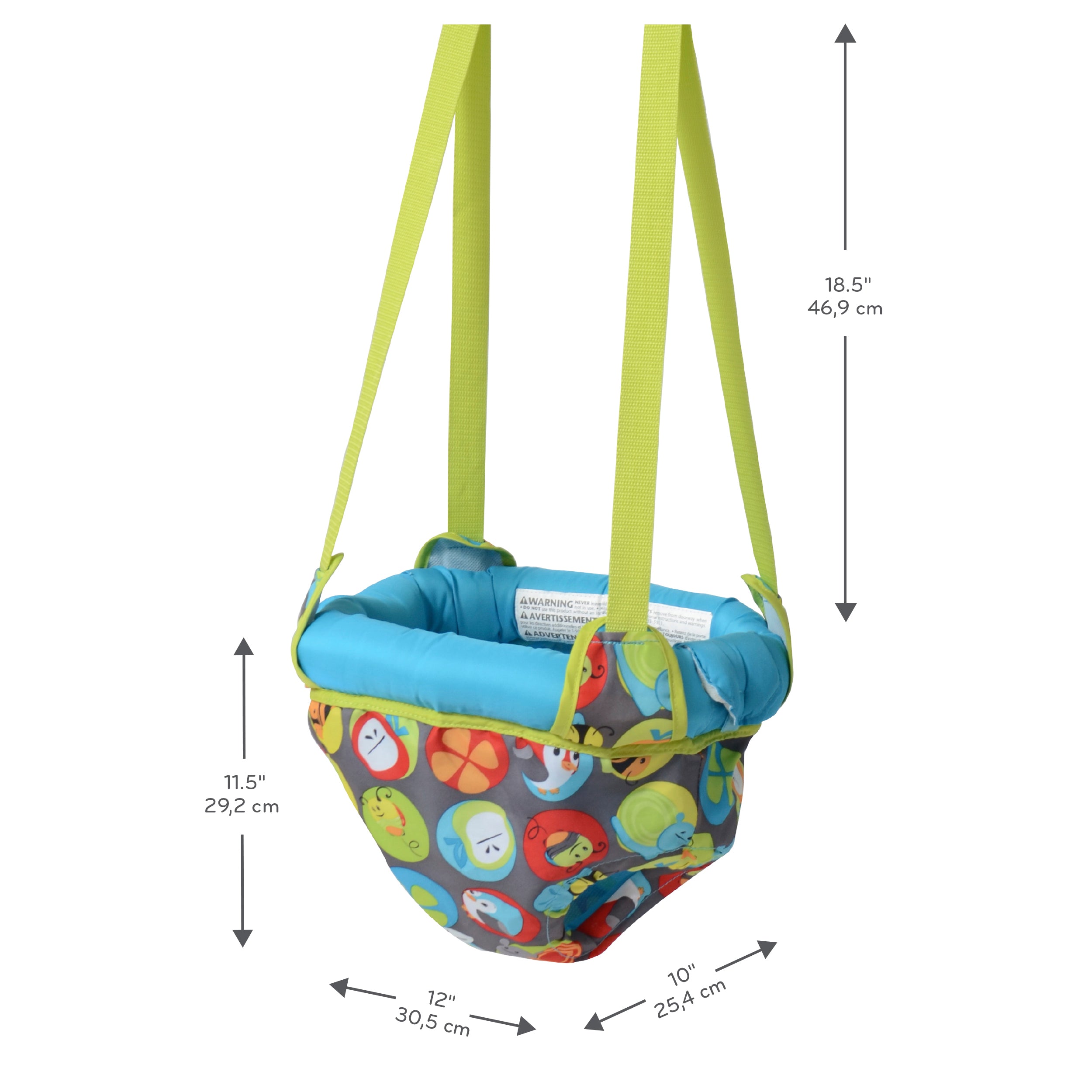 Evenflo ExerSaucer Door Jumper - Baby Activity Center with Bounce & Spin, Fun Developmental Toy for Infants 6-12 Months - Perfect for Playtime, Learning & Motor Skills Development at Home