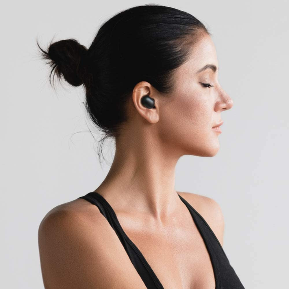 Haylou GT1 Plus TWS Wireless Bluetooth Earbuds with Mic - Black | Noise Cancelling, HD Sound for Running, Gym, Workout & Daily Use