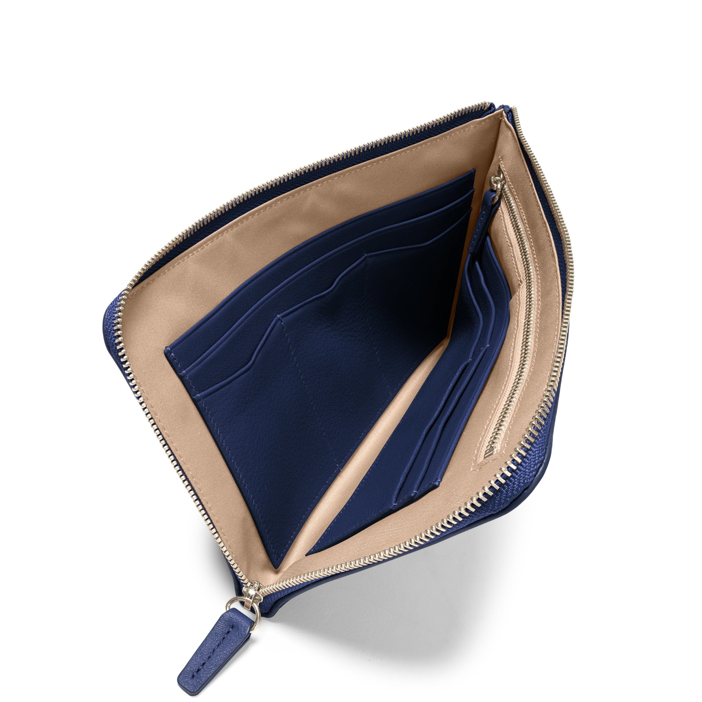 Slim Zip Travel Wallet for Men & Women - RFID Blocking Navy Blue Passport Holder - Perfect for Airplane, Cruise & International Trips