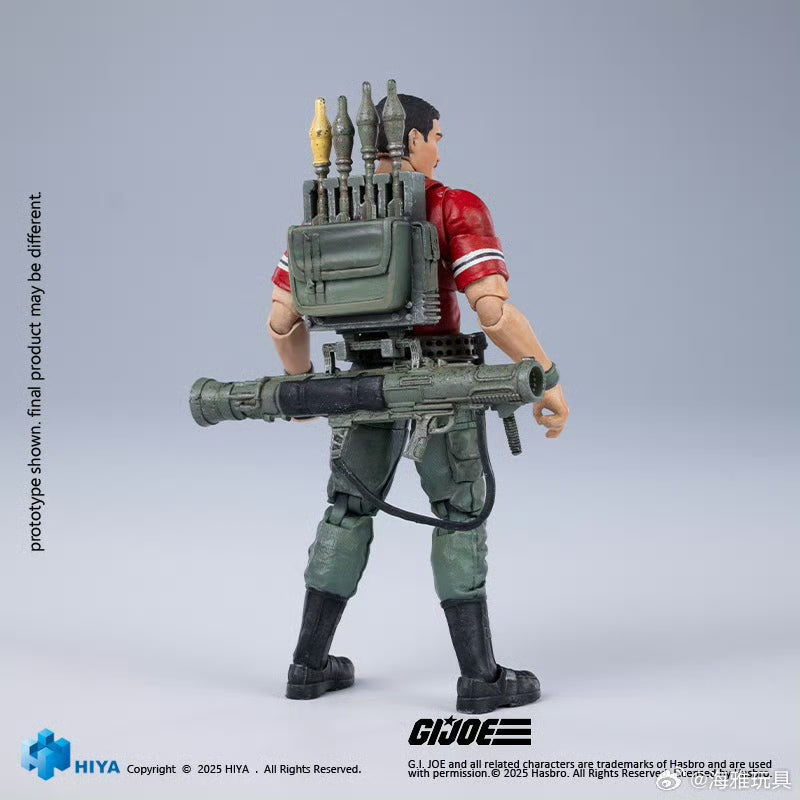 Pre Order 1/18 Scale HIYA 4-Inch G.I.Joe Bazooka Action Figure - Highly Detailed Collectible Military Toy for Display & Play - Perfect for Collectors and G.I.Joe Fans