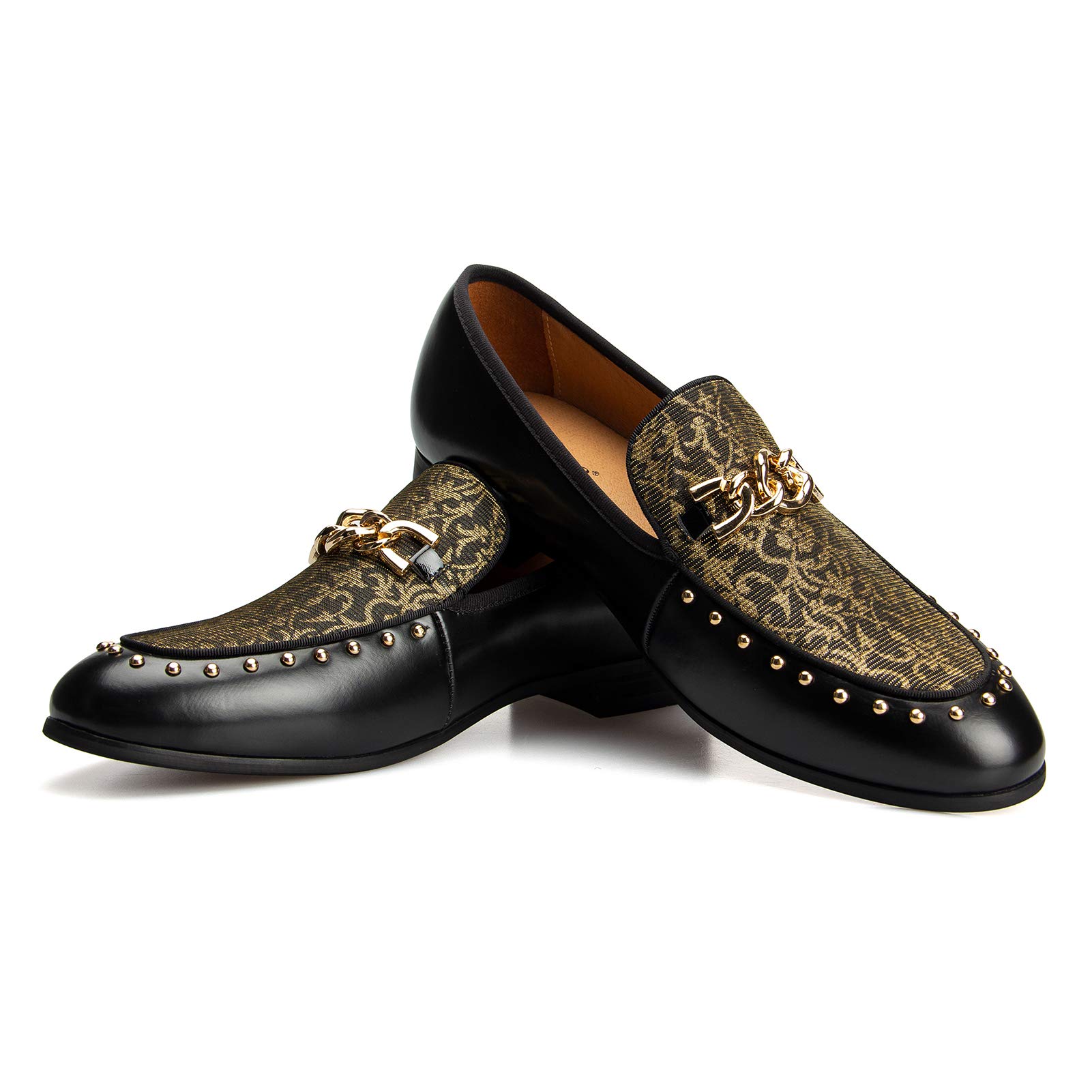 Meijiana Men's Classic Faux Leather Loafers - Comfortable Wedding Dress Shoes & Casual Slip-Ons for Business, Parties & Formal Occasions