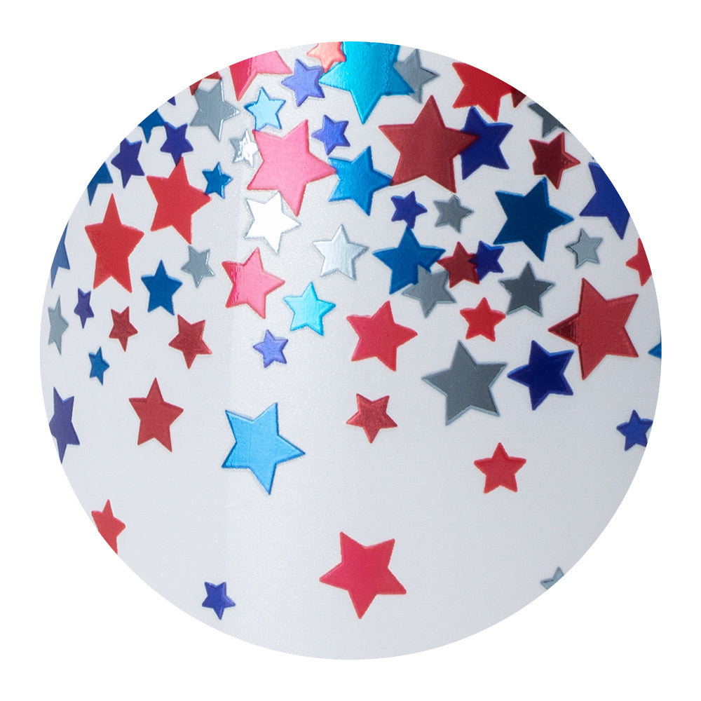 Star Spangled Stemless Wine Glass Set - 12oz Patriotic American Flag Design - Perfect for 4th of July, BBQs, and Outdoor Parties