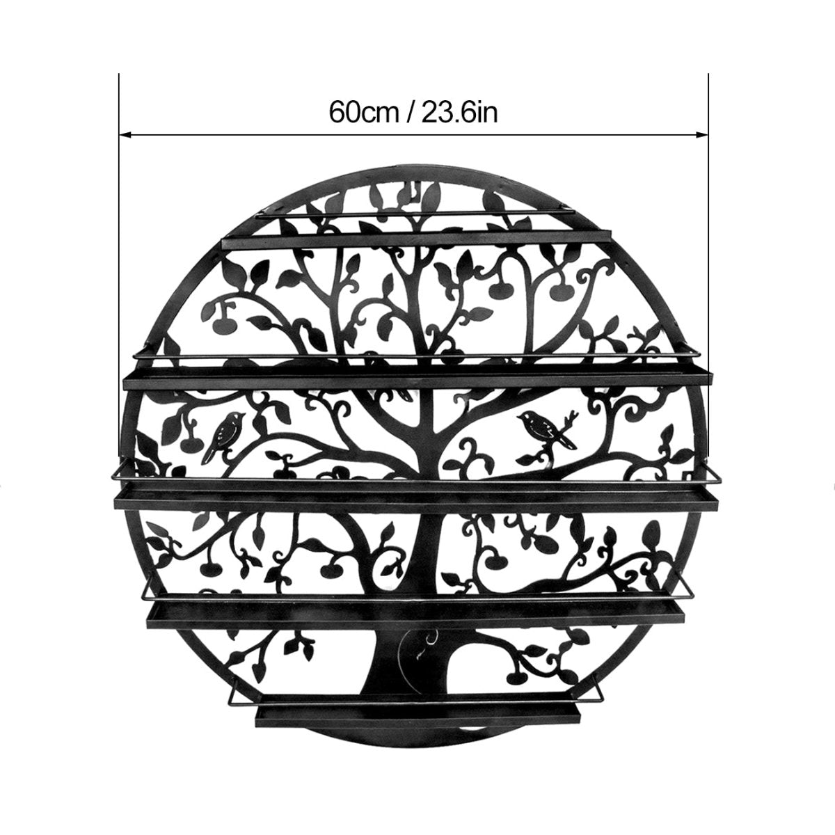 5-Tier Round Nail Polish Display Stand - Organize & Showcase Your Nail Polish Collection - Perfect for Salons, Home Use & Retail Stores