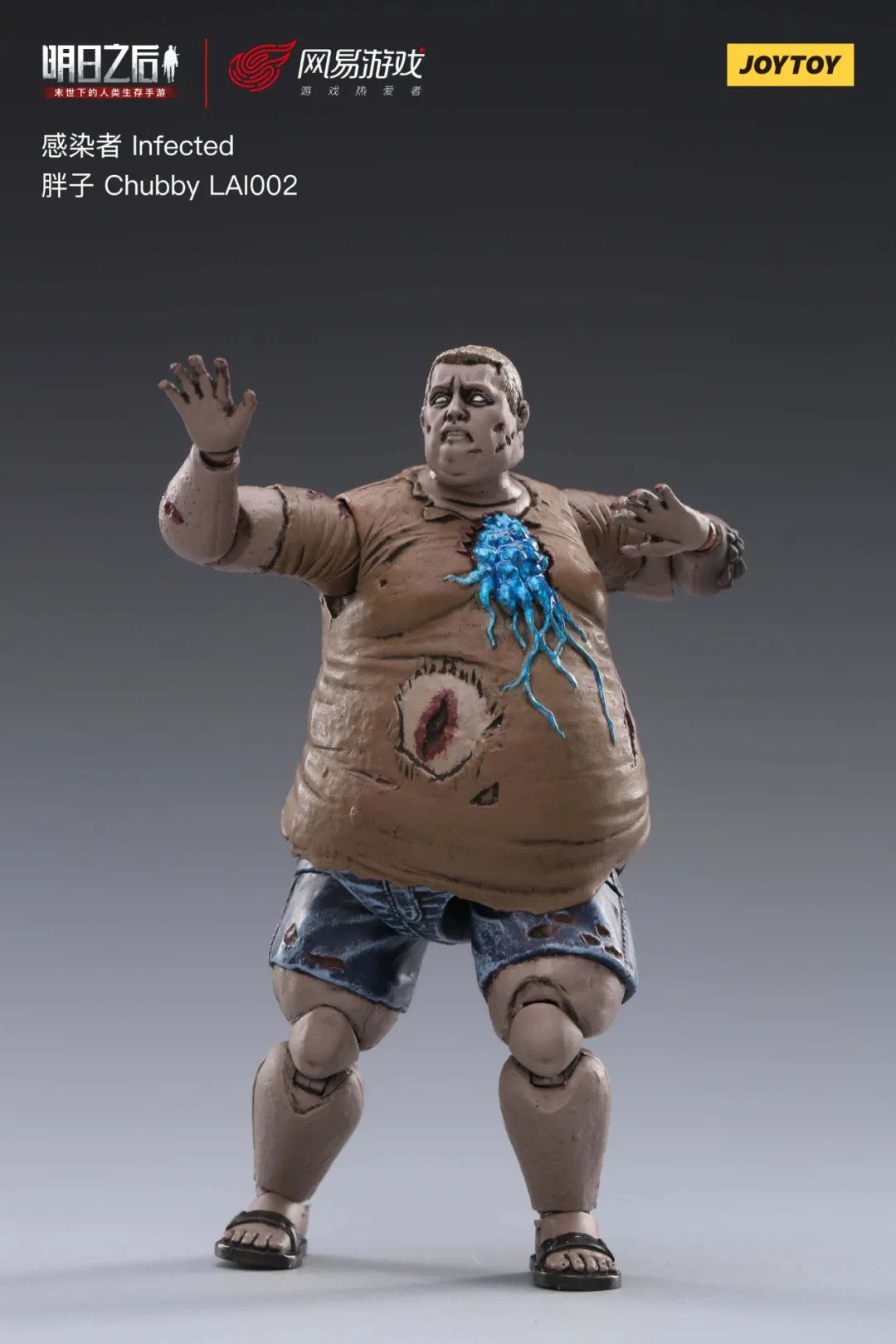 1/18 JOYTOY 3.75 Inch Zombie Action Figure - Life After Infected Person Series | Post-Apocalyptic Collectible for Horror Fans & Diorama Scenes