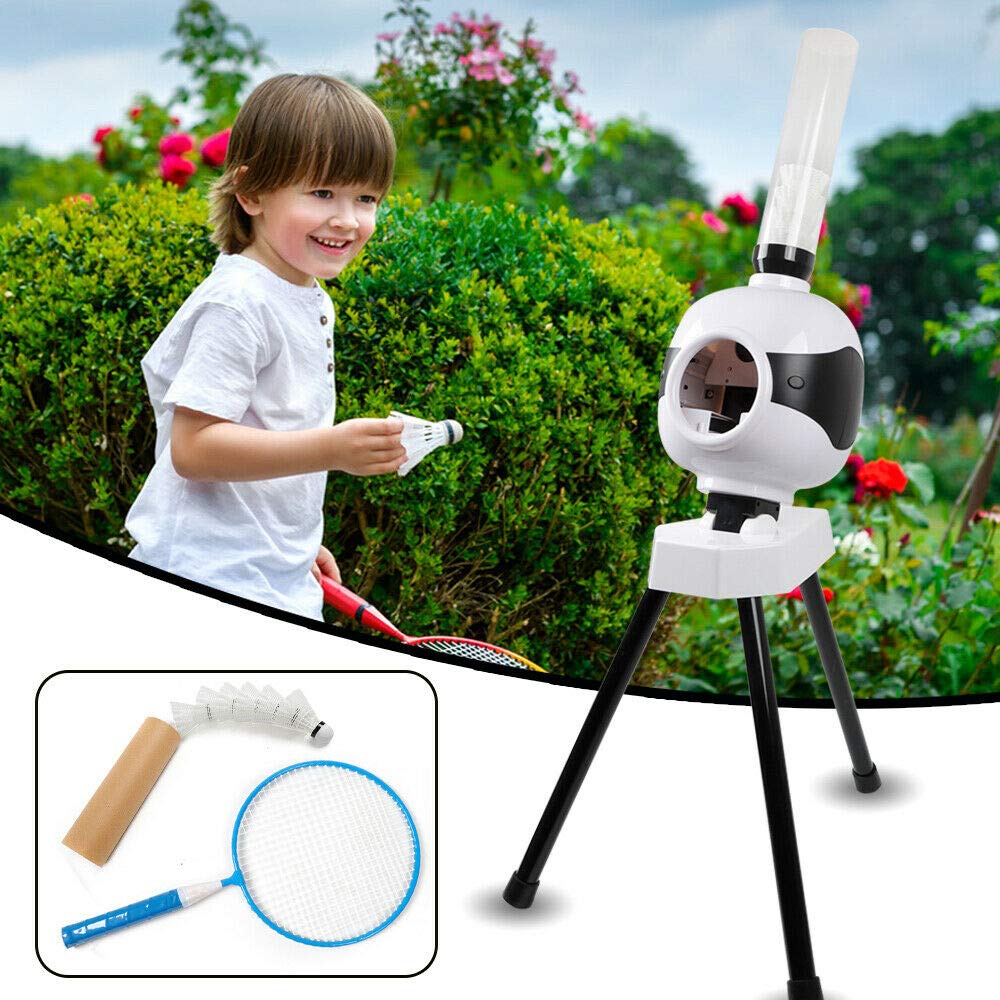 Automatic Badminton Ball Machine for Kids & Adults - Portable Badminton Training Equipment with Adjustable Speed | Perfect for Backyard Practice, Gym Training & School PE Classes