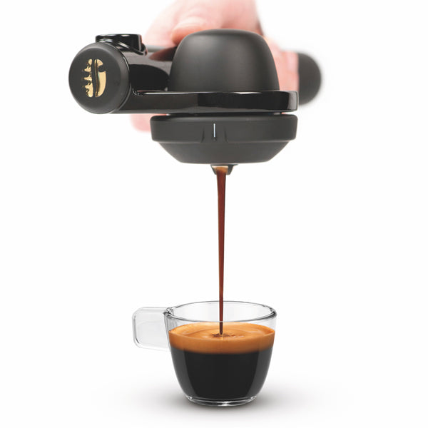 Handpresso Hybrid Pump Portable Espresso Maker - Manual & Electric Coffee Machine for Home, Office & Travel - Perfect for Camping, Hiking & Road Trips