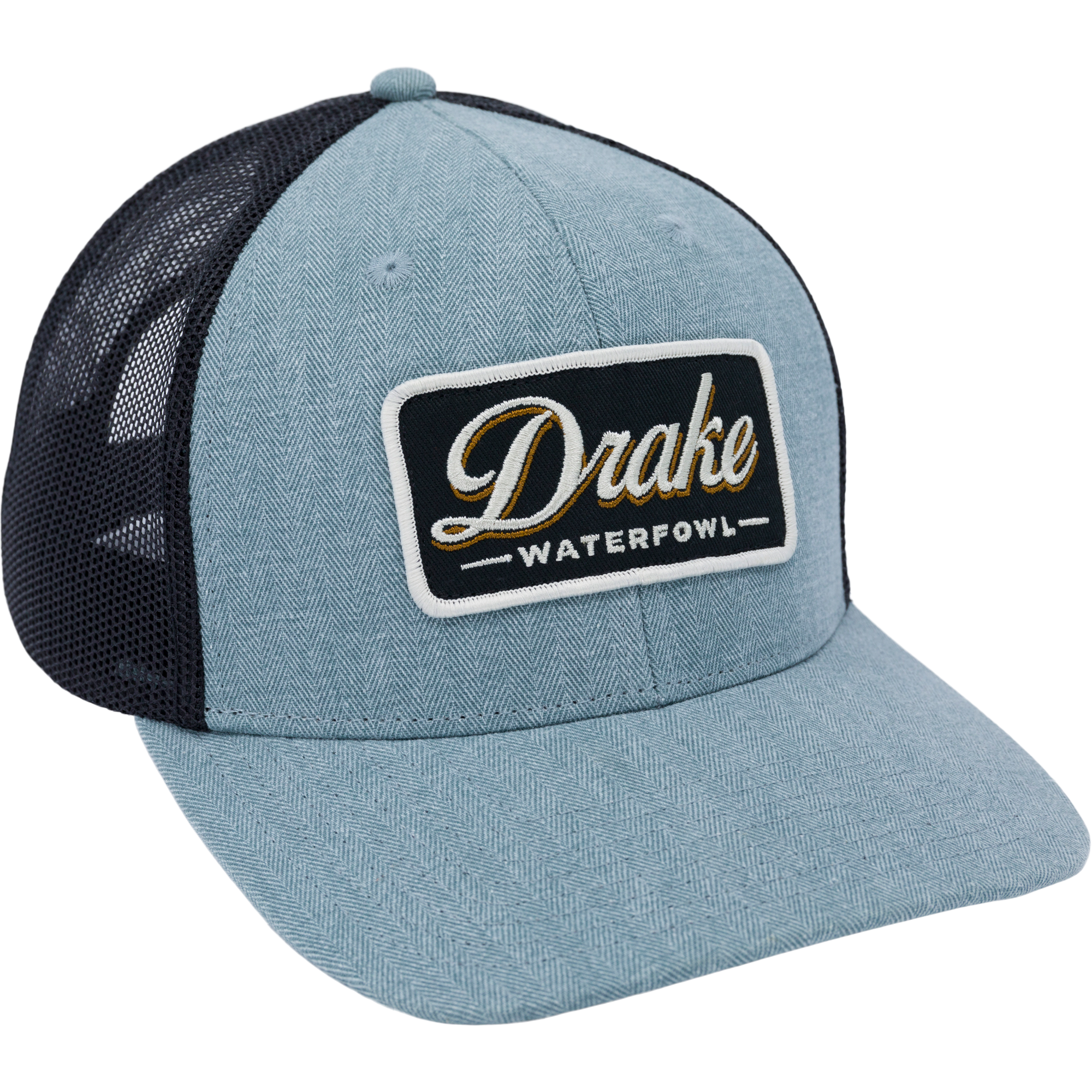 Herringbone Patch Mesh Back Baseball Cap for Men & Women - Breathable & Stylish Outdoor Sun Hat for Running, Hiking, and Casual Wear