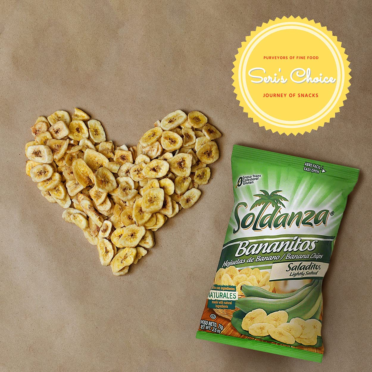 Journey of Snacks International Variety Pack - 6 Pack of 2.5oz Plantain Chips (3 Flavor Mix) | Gluten-Free Crispy Snacks for Parties, Travel & Healthy On-the-Go Eating