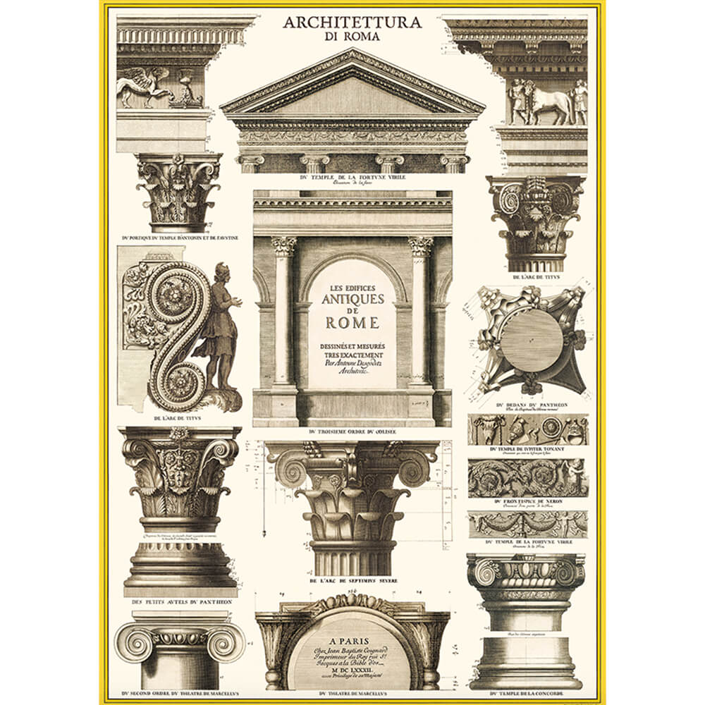 Architecture of Rome Book - Detailed Guide to Roman Buildings & Monuments | Perfect for Travelers, History Enthusiasts & Students