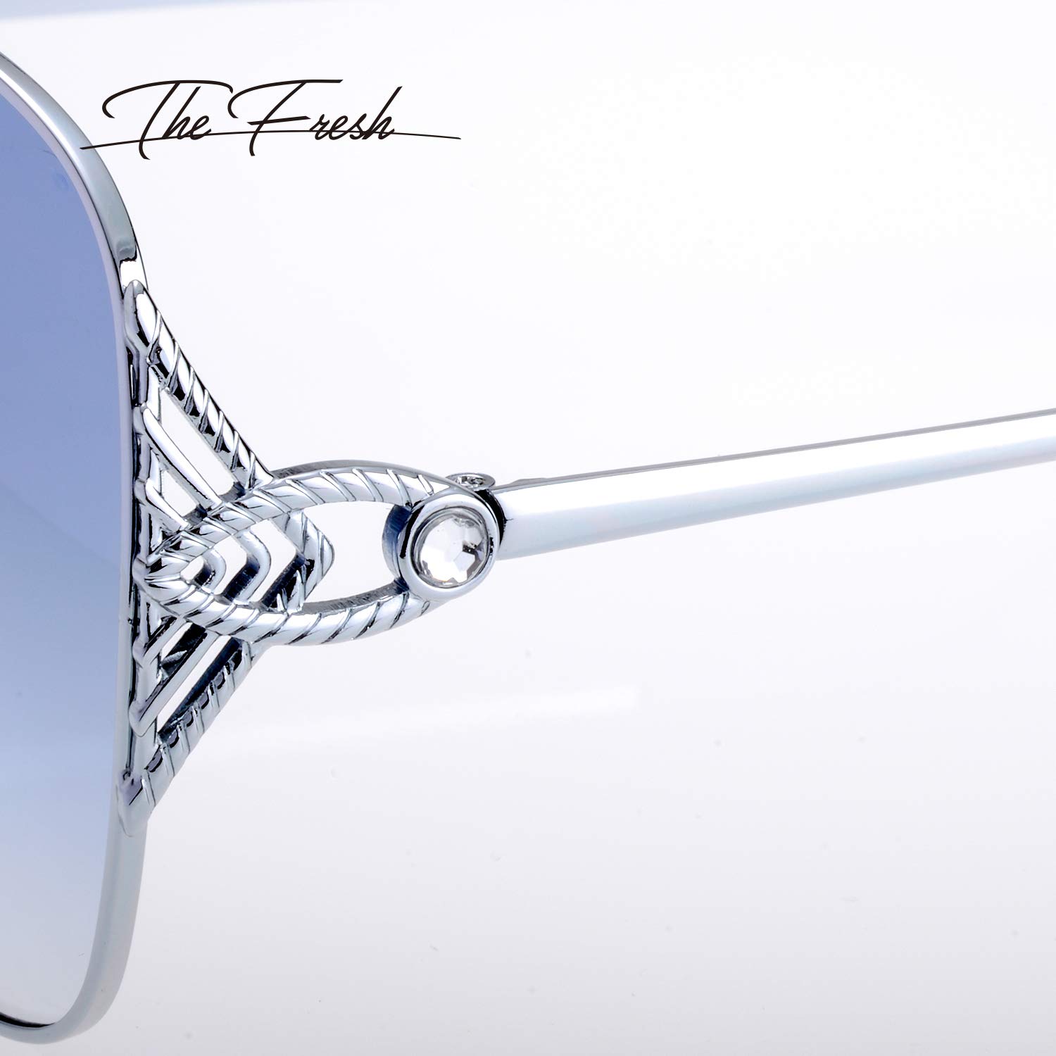 Elegant Classic Crystal Women's Sunglasses - UV Protection Fashion Shades for Women - Perfect Gift Box for Her - Ideal for Beach, Travel & Outdoor Activities