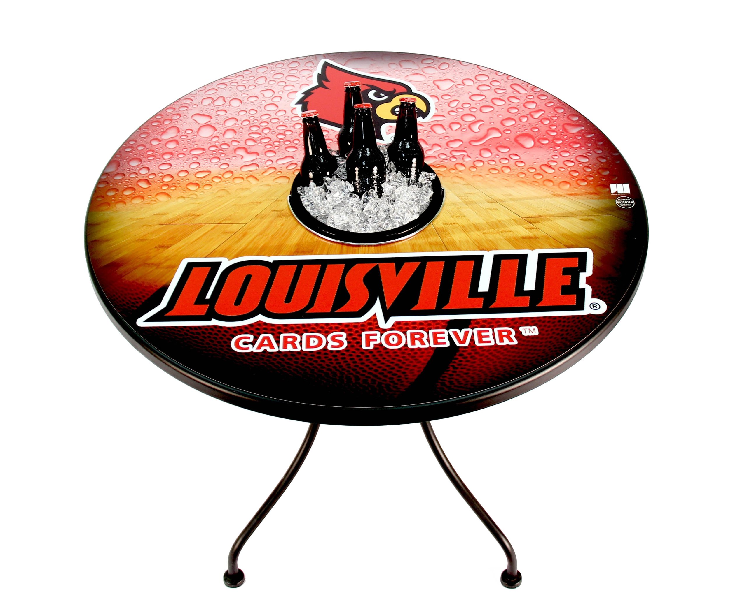 NCAA Basketball Bucket Table with Magnetic Skins - 36-Inch Black Game Room Table for Sports Fans | Perfect for Man Cave, Sports Bar & Home Decor