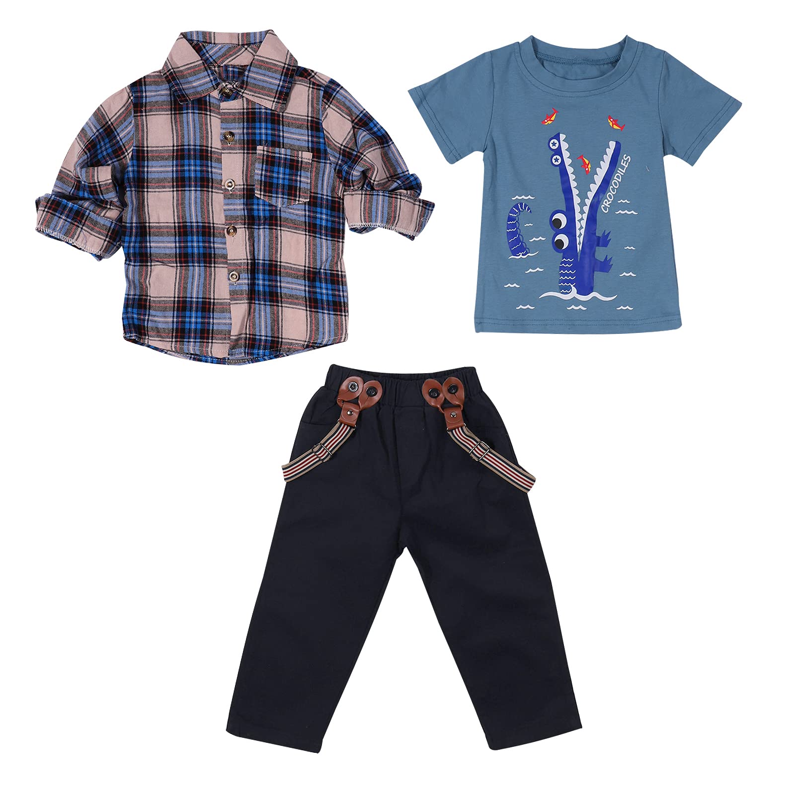 LUKYCILD 3T Boys Clothes Set - Cute Baby & Toddler Outfits for Playtime, School & Special Occasions