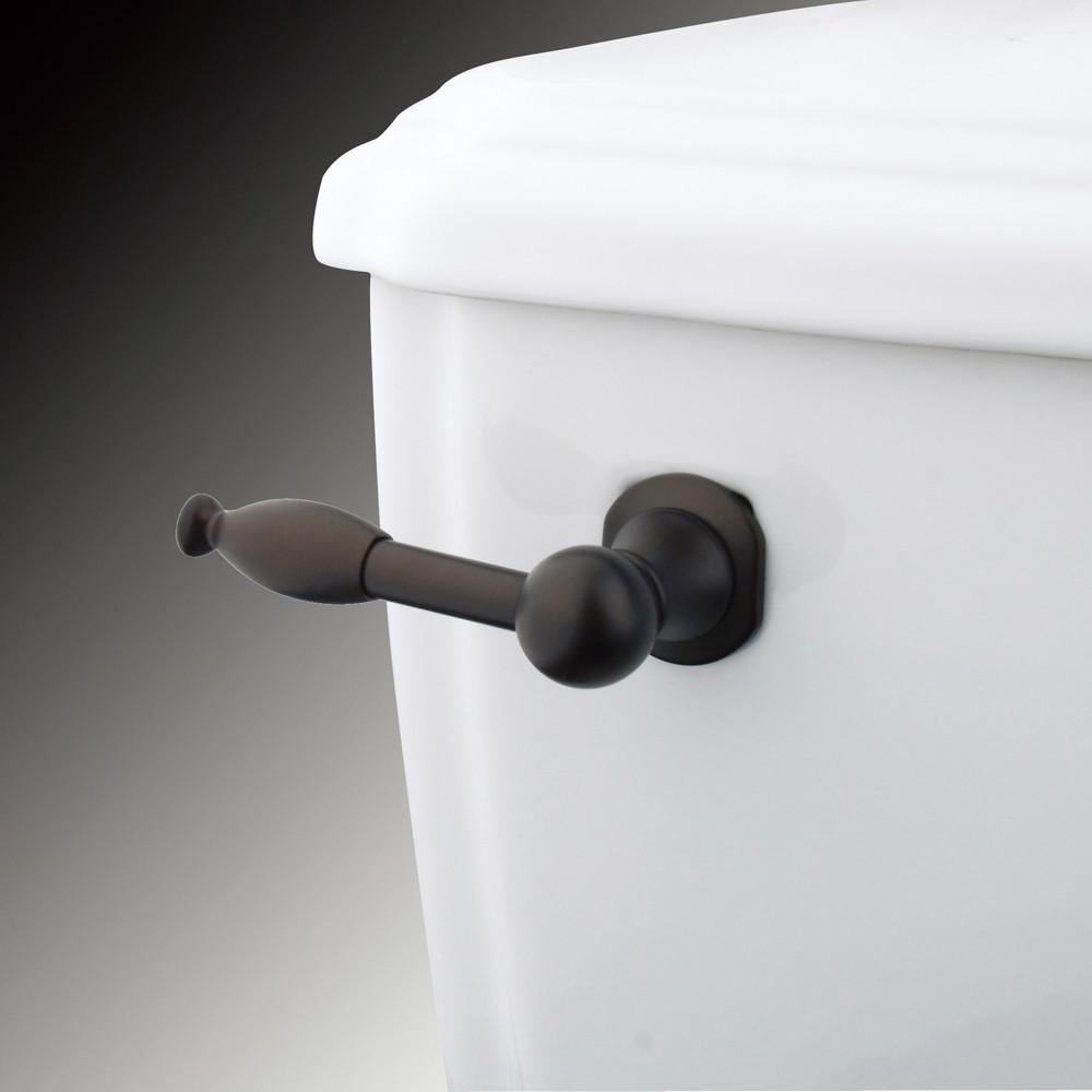 Oil Rubbed Bronze Toilet Tank Lever - KTKL5 Bathroom Flush Handle for Classic & Modern Toilets - Perfect for Home, Hotel & Commercial Restroom Upgrades