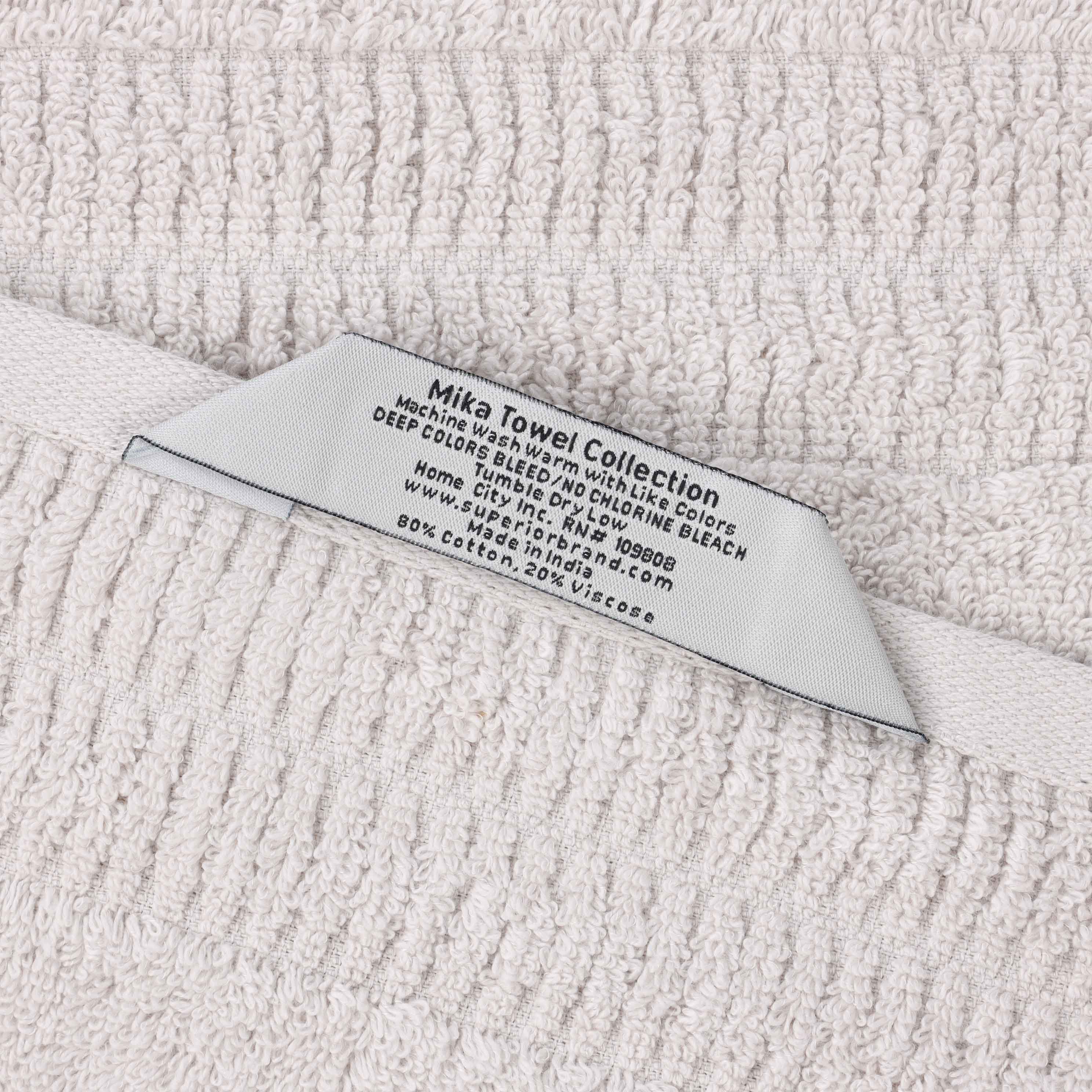 Premium Mika Smart Twist Cotton Bath Sheets - Ultra Soft & Absorbent, Set of 2 (Grey) - Luxury Spa & Bathroom Essentials for Hotels & Home Use