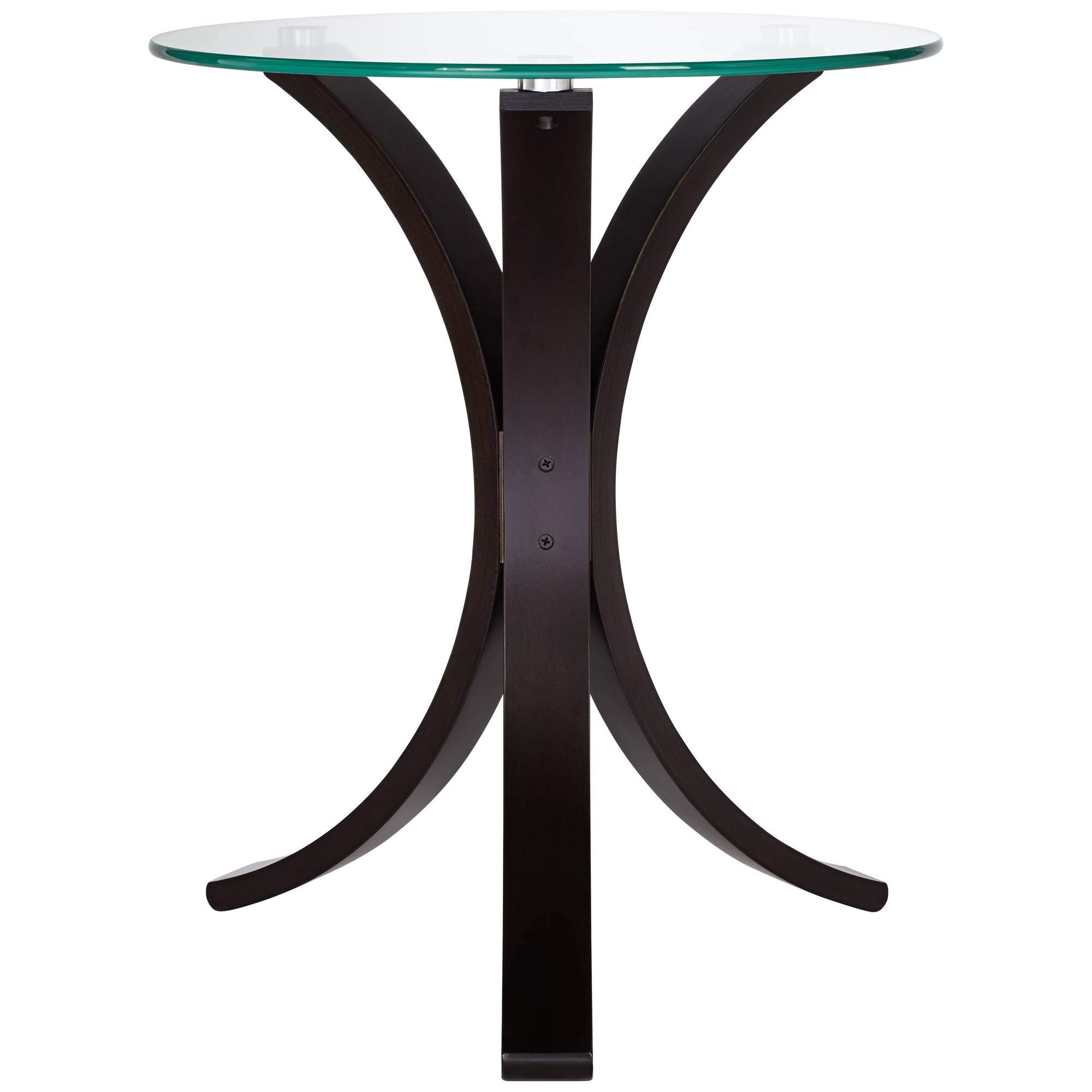 Studio 55D Niles Modern Bent Wood Round Accent Table - 17.75