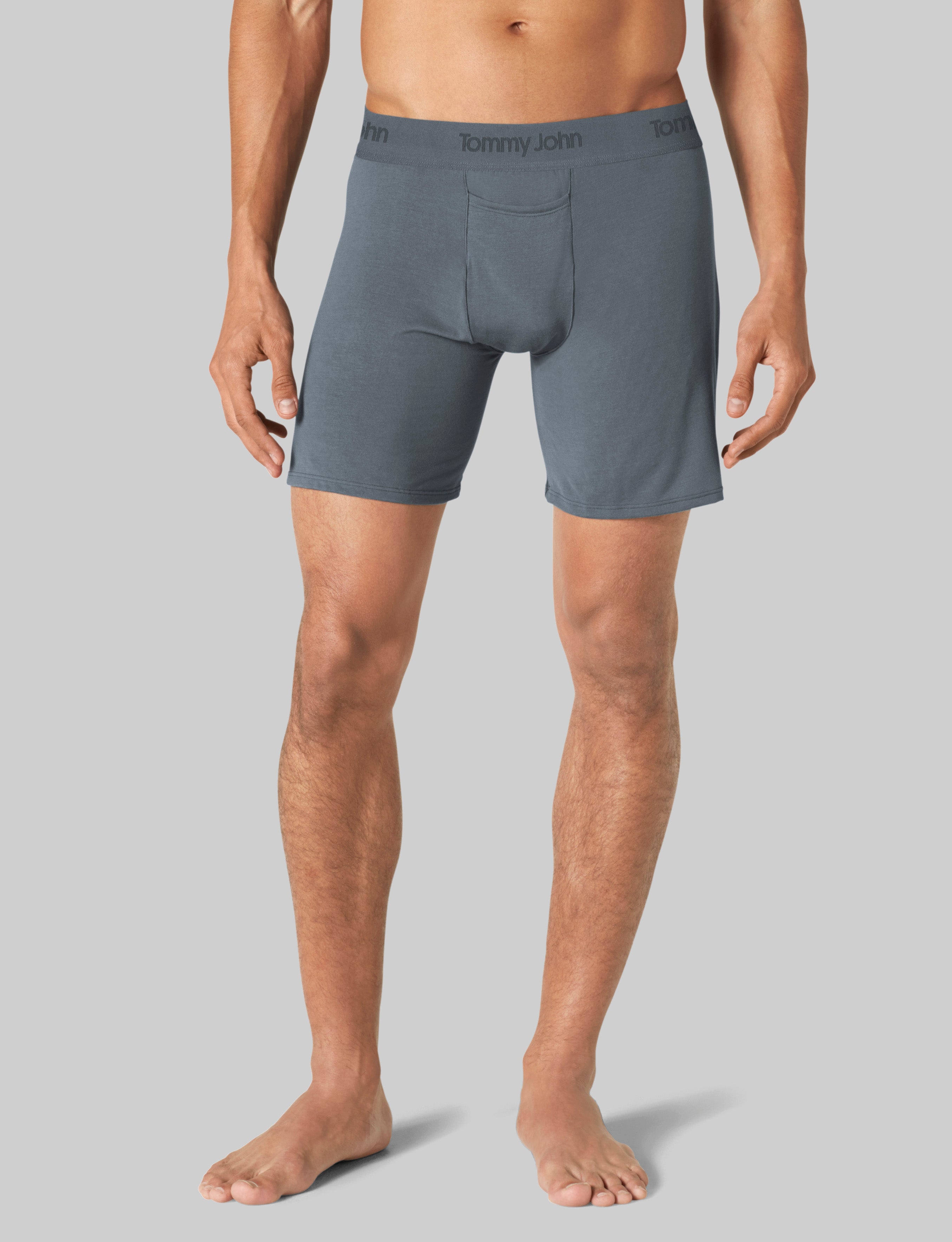 Second Skin Relaxed Fit Boxer Briefs - 6 Pack (3 Pairs) - Ultra Soft Men's Underwear for All-Day Comfort - Perfect for Workout, Lounge & Sleep