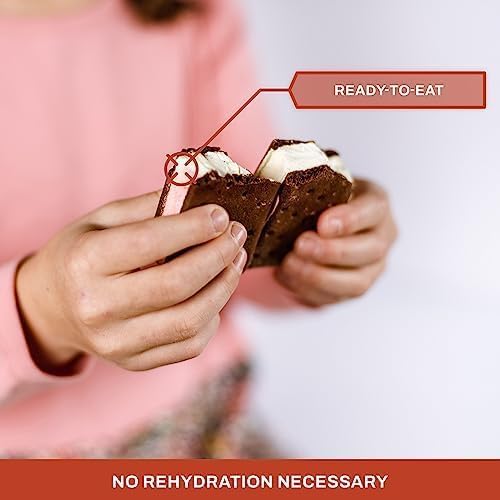 Freeze-Dried Ice Cream Sandwich - NASA Astronaut Space Dessert | Neapolitan Flavor | 6-Pack | Perfect for Camping, Hiking & Space-Themed Parties