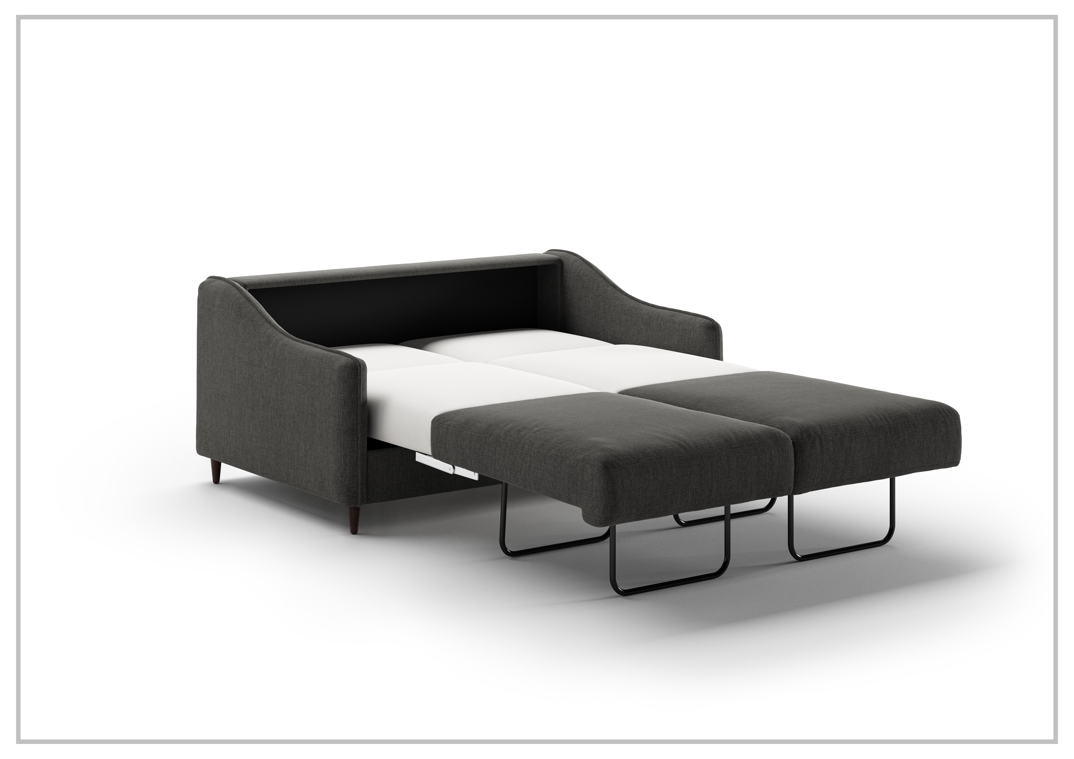 Luonto Ethos Fabric Full XL Sleeper Sofa - 2 Gray Color Options | Space-Saving Convertible Sofa Bed for Small Apartments & Guest Rooms