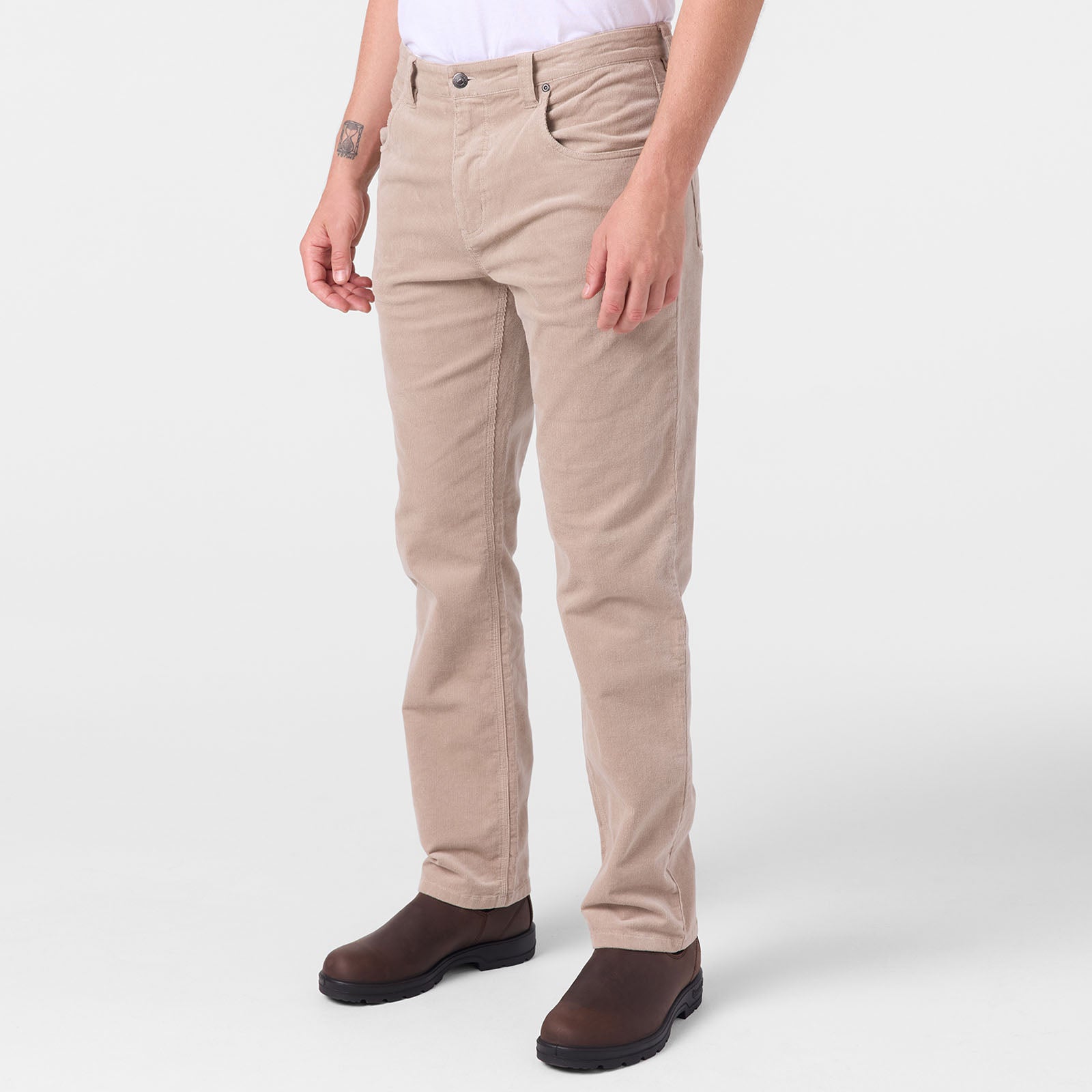 Men's Modern Fit Crest Cord Pants - Comfortable & Stylish Casual Trousers for Work, Travel & Everyday Wear