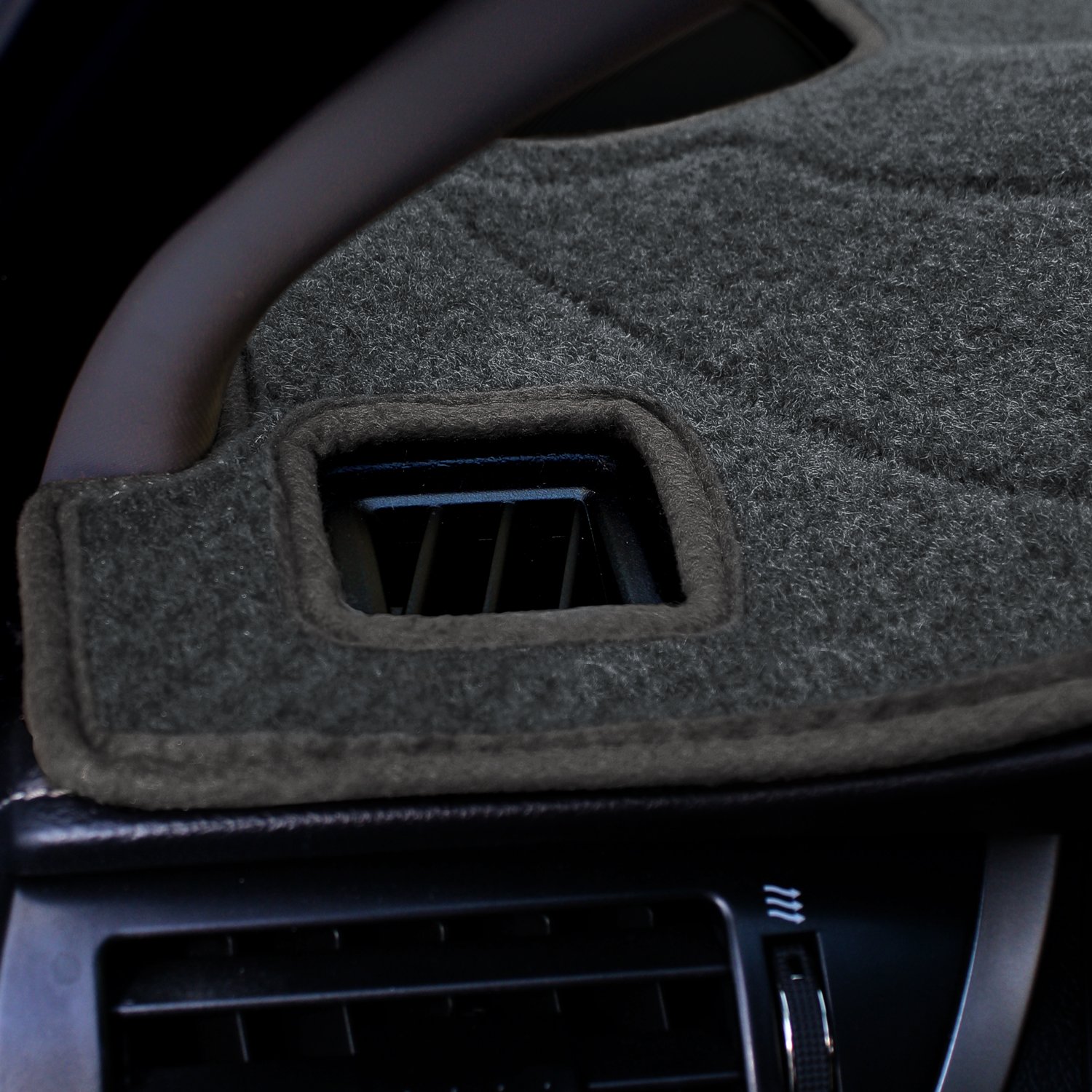 Coverking Custom Fit Dash Covers for Select Ford Focus Models - Poly Carpet (Charcoal) | Premium Car Interior Protection & UV Shield for Dashboards