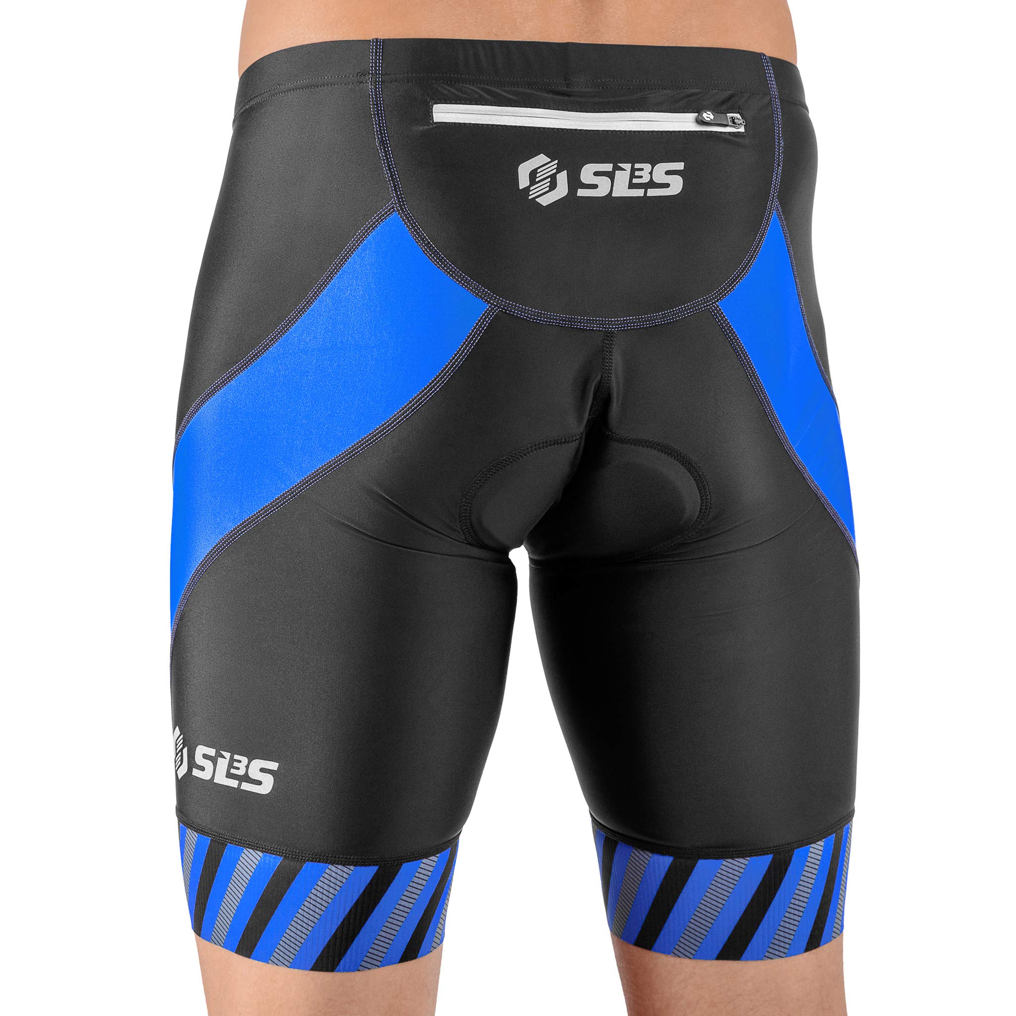 Men's Triathlon Shorts - Padded Swim Bike Run Shorts for Duathlon & Triathlon with Pocket - Ideal for Training, Racing & Outdoor Sports