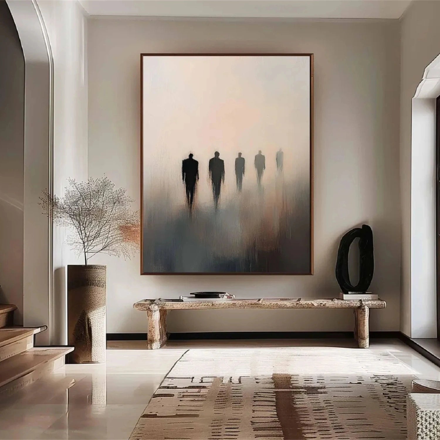 Abstract Painting #AB 271 - Modern Wall Art Decor for Living Room, Bedroom & Office | Large Canvas Artwork for Home & Office Decoration