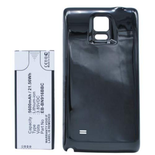 Synergy Digital 5600mAh Ultra High Capacity Li-ion Battery for Samsung Galaxy Note 4 (EB-BN916BBC Compatible) - Perfect for Extended Use, Travel & Power Users