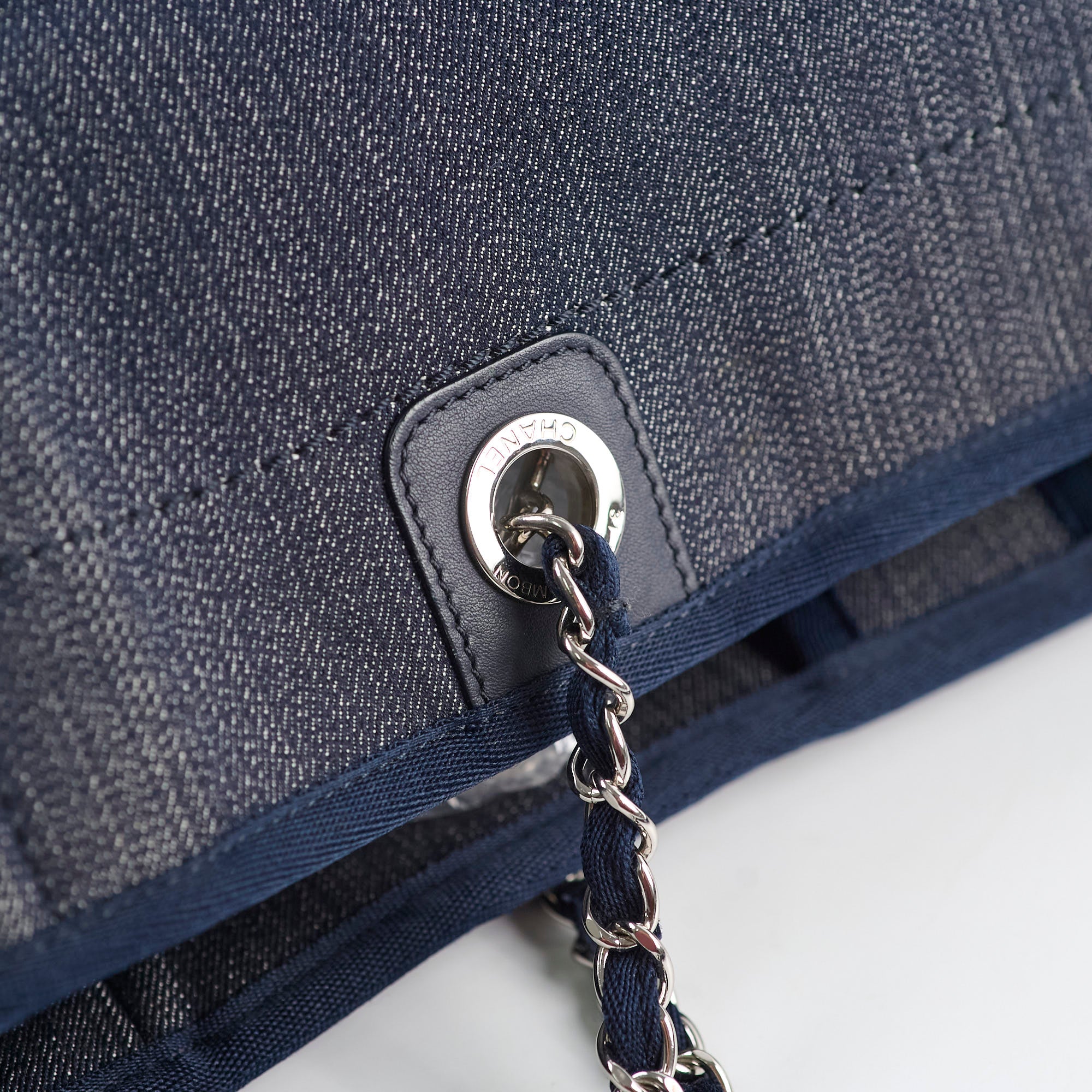 Chanel Small Deauville Tote Bag in Navy Blue - Luxury Designer Handbag for Women, Perfect for Work, Travel & Everyday Use