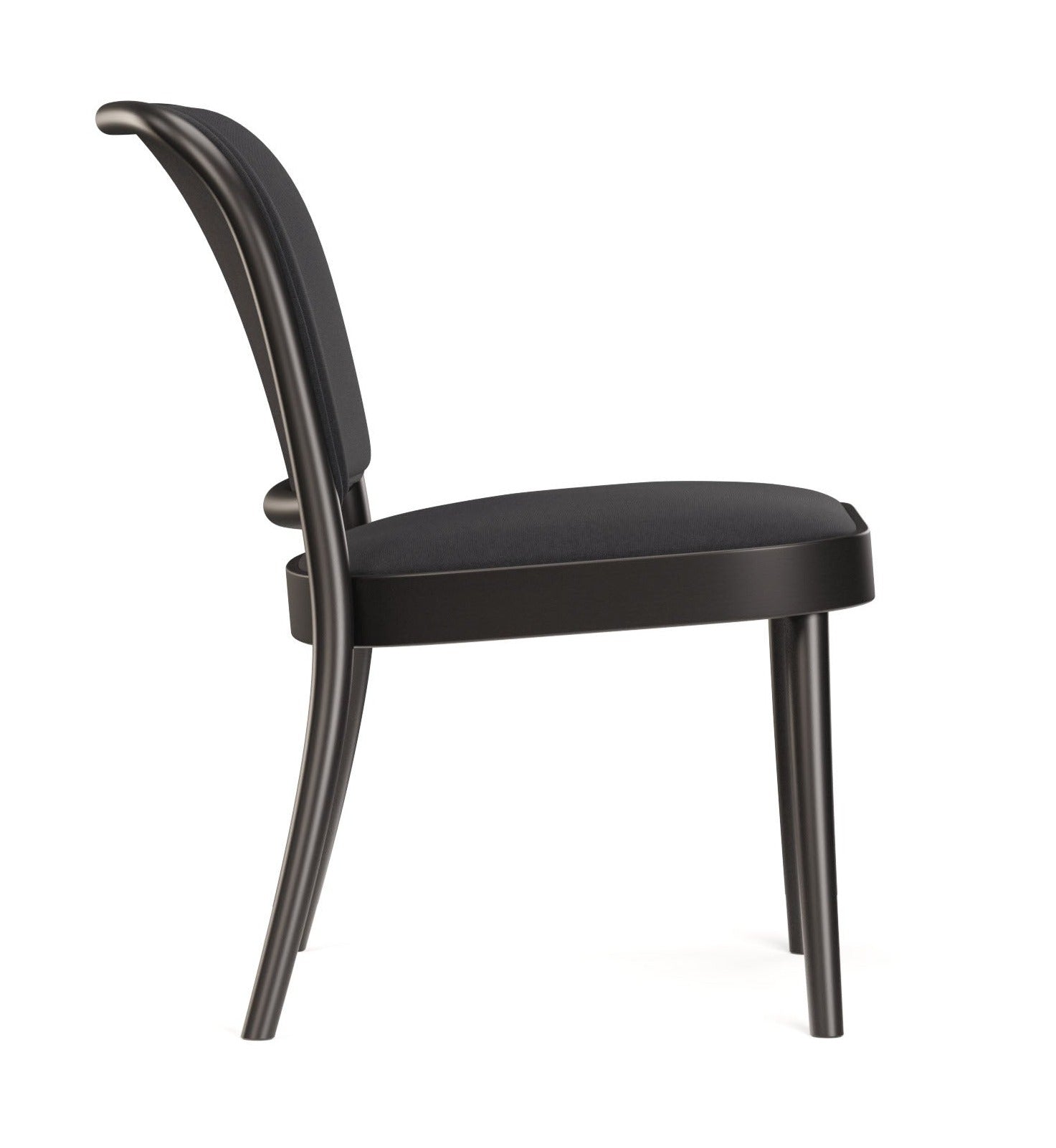 Ton No. 811 Bentwood Lounge Chair with Upholstered Seat and Back - Mid-Century Modern Living Room Furniture for Home & Office